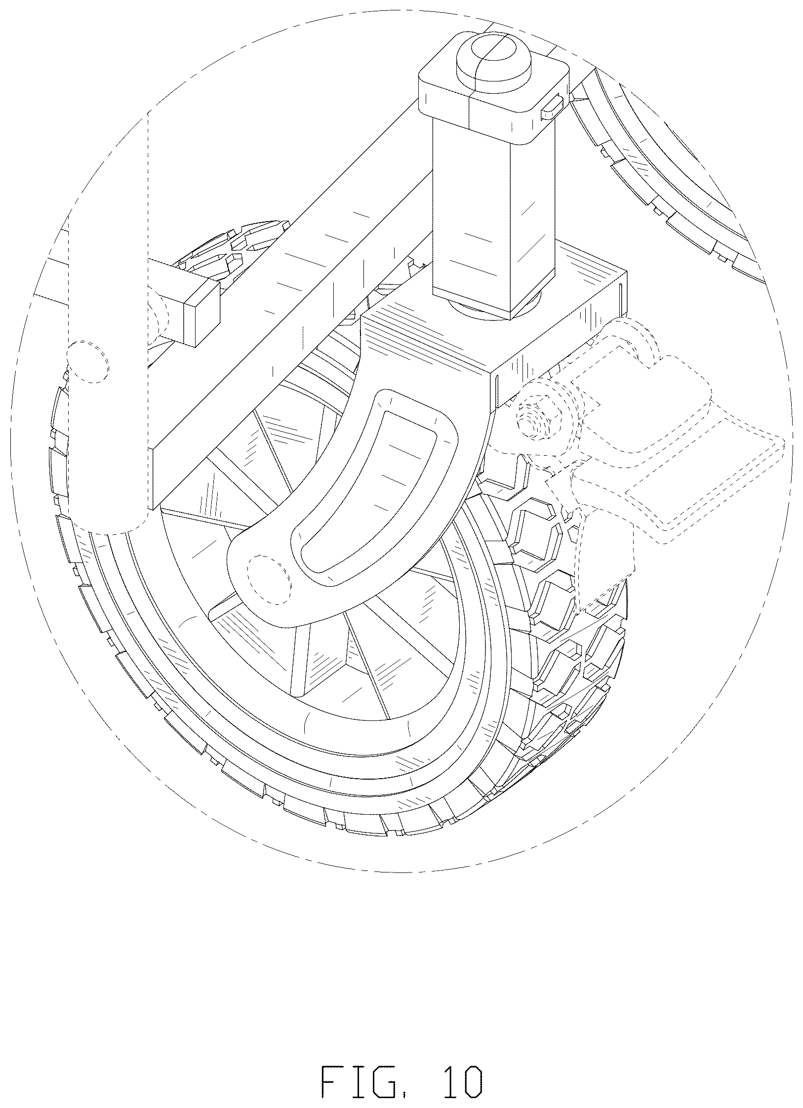 Patent USD1125723 Figure 10 – Pet cleaning cart