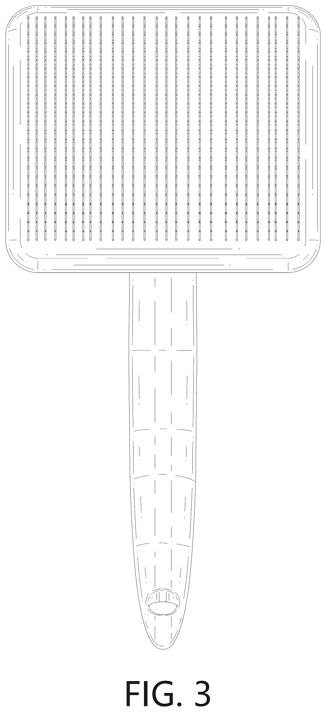 Patent USD1125724 Figure 3 – Pet slicker brush