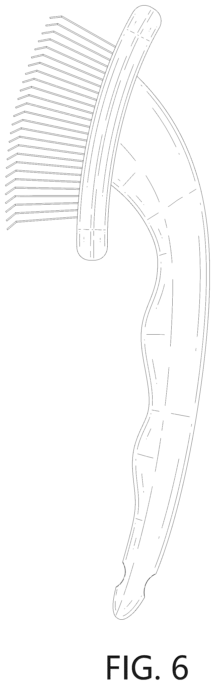 Patent USD1125724 Figure 6 – Pet slicker brush