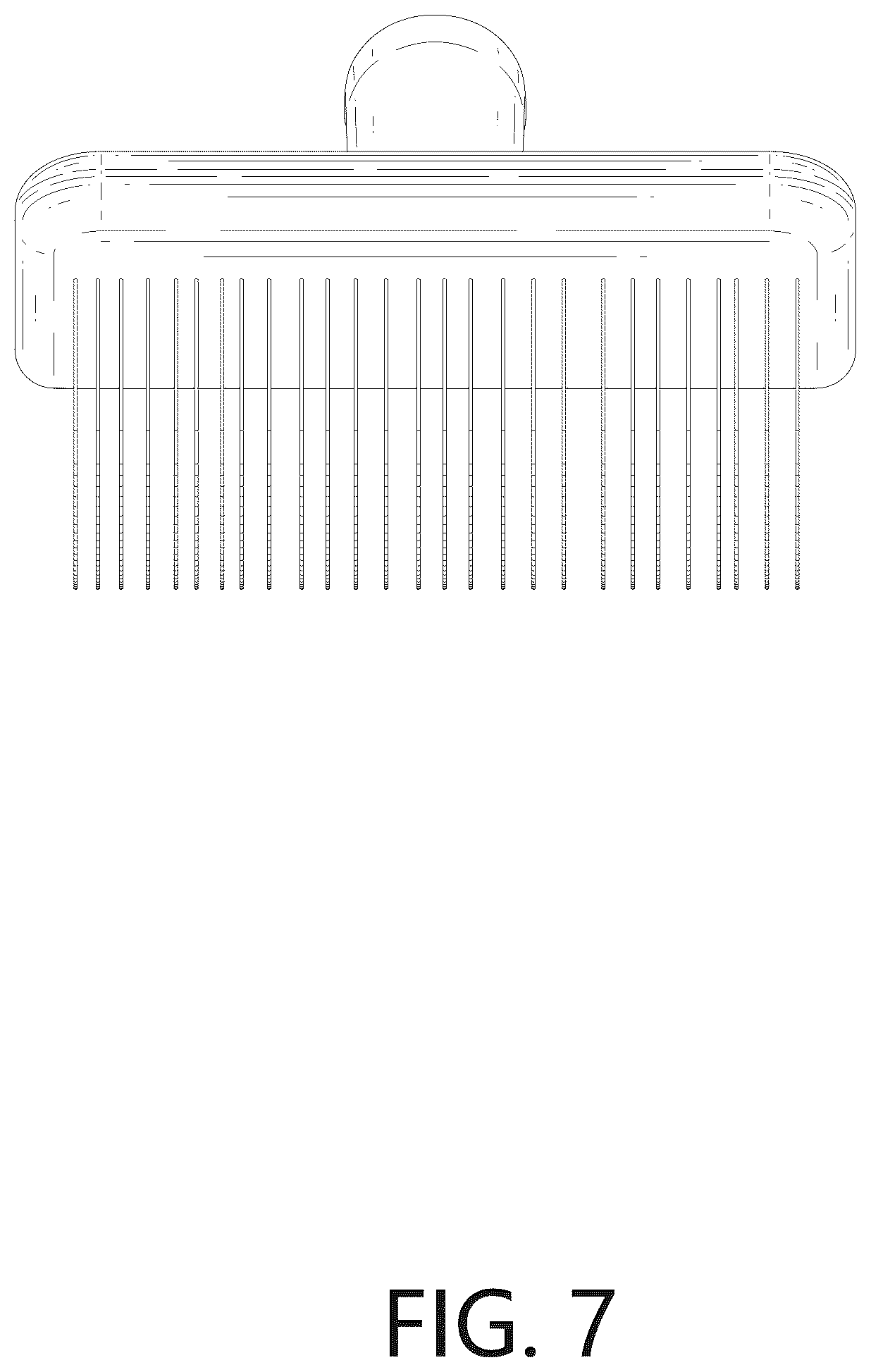 Patent USD1125724 Figure 7 – Pet slicker brush