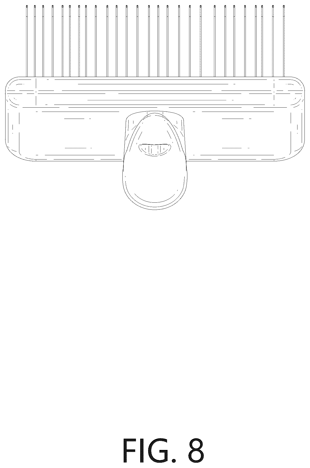 Patent USD1125724 Figure 8 – Pet slicker brush