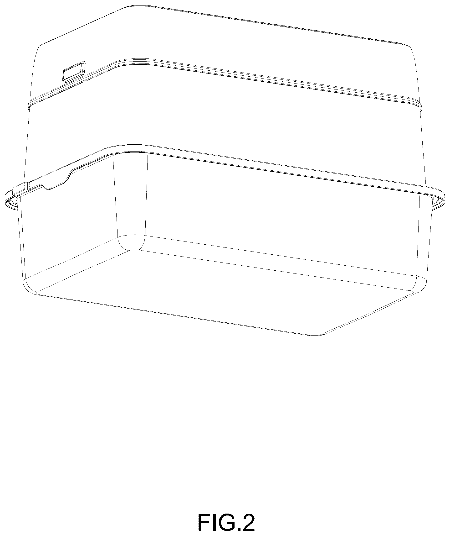 Patent USD1125725 Figure 2 – Cat litter box