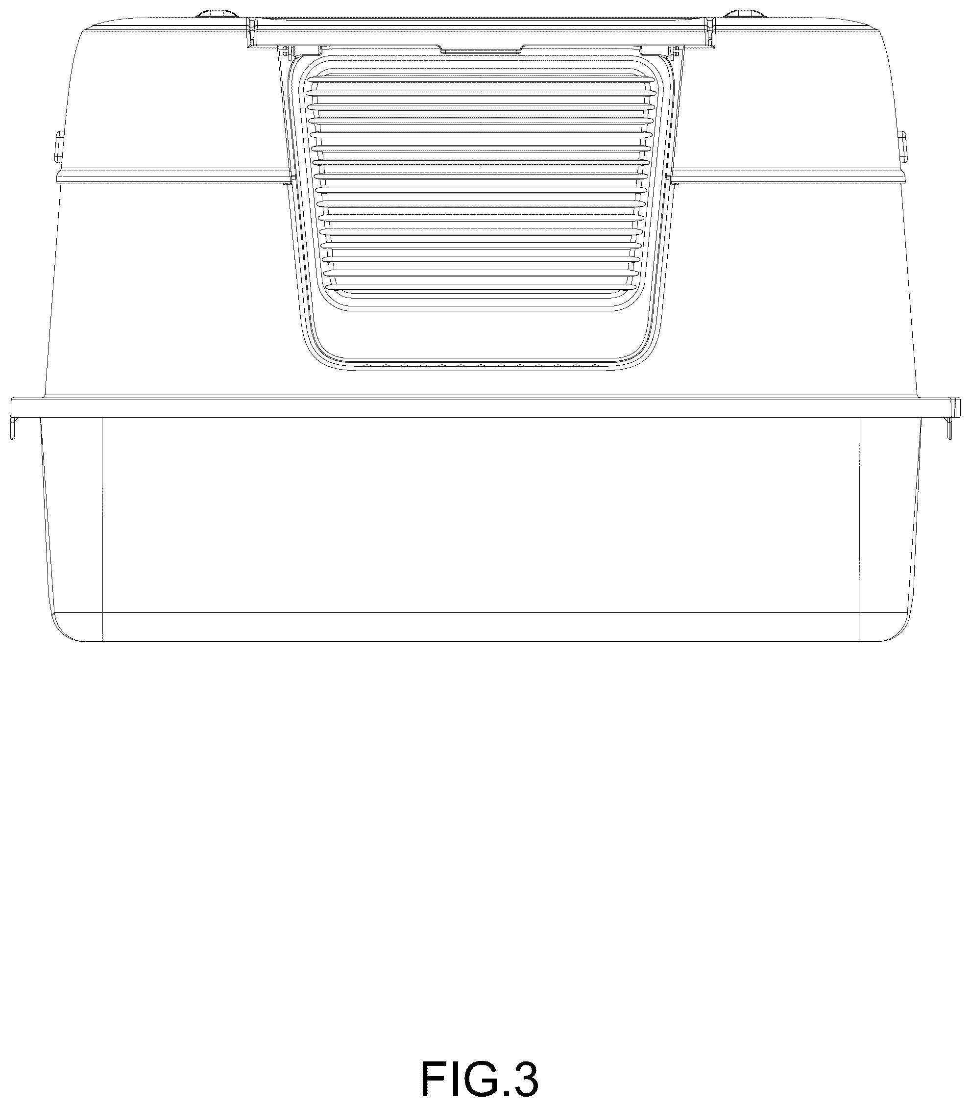 Patent USD1125725 Figure 3 – Cat litter box