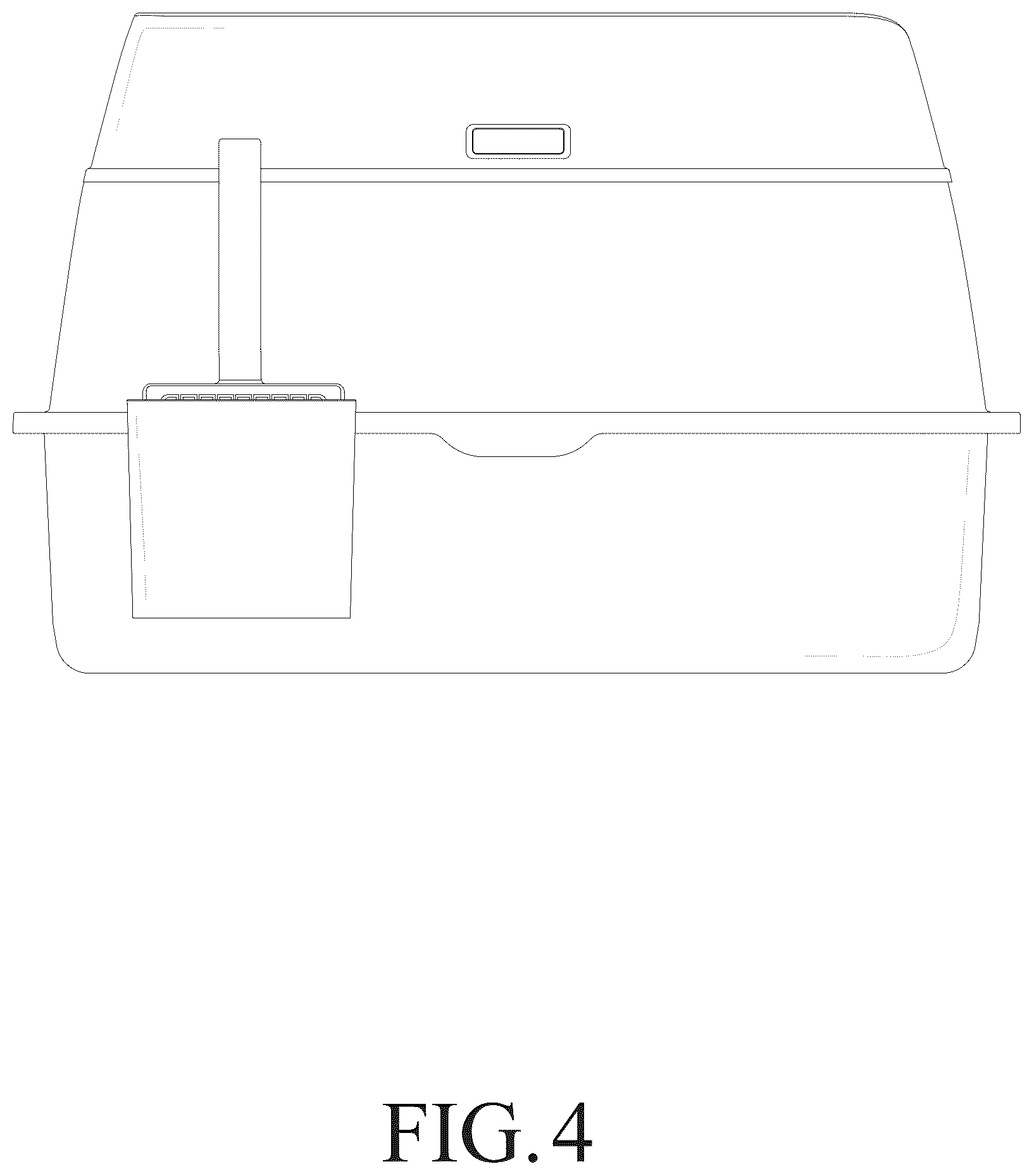 Patent USD1125726 Figure 4 – Cat litter box
