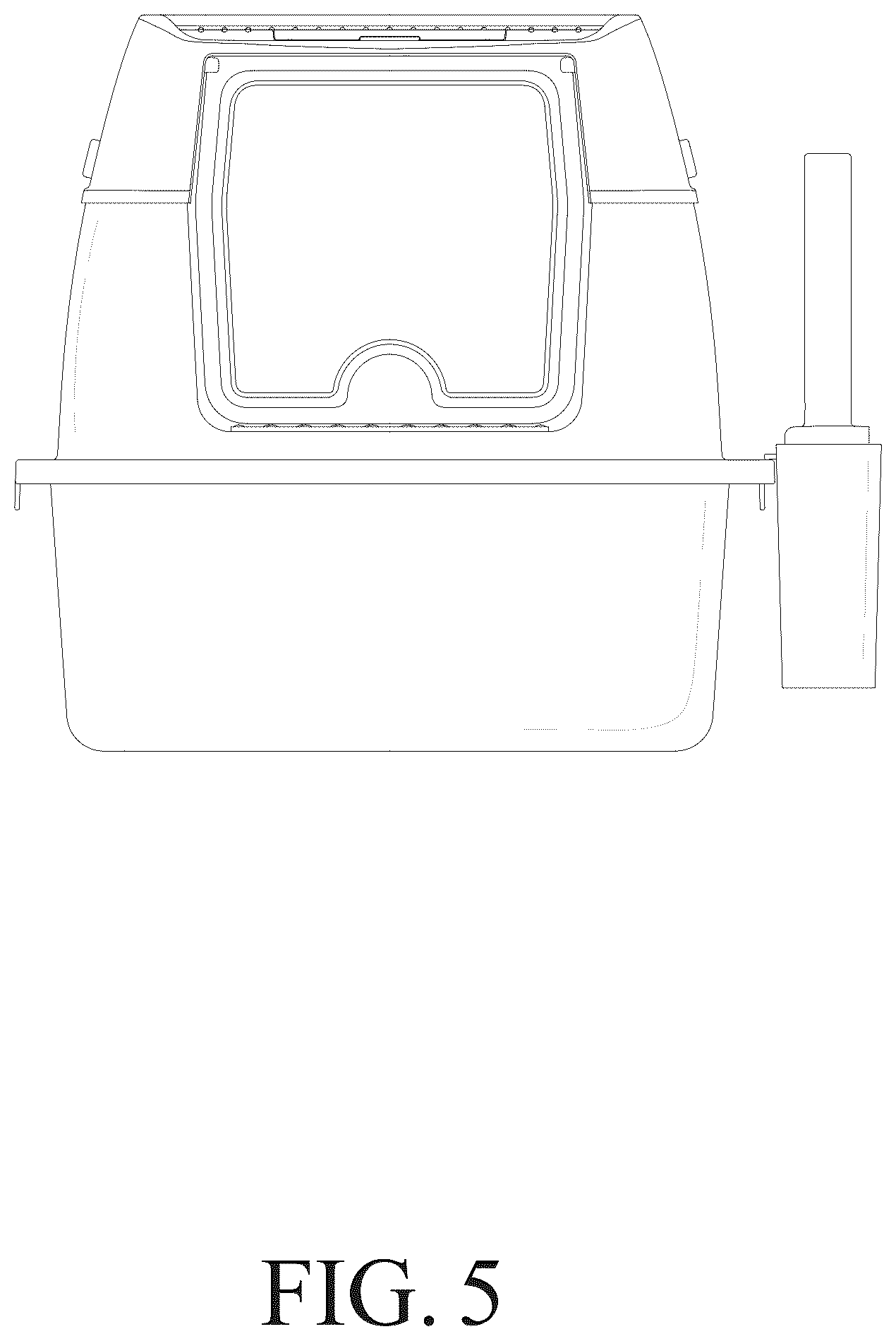 Patent USD1125726 Figure 5 – Cat litter box