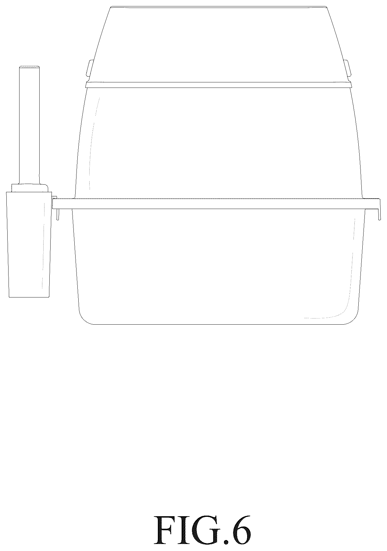Patent USD1125726 Figure 6 – Cat litter box