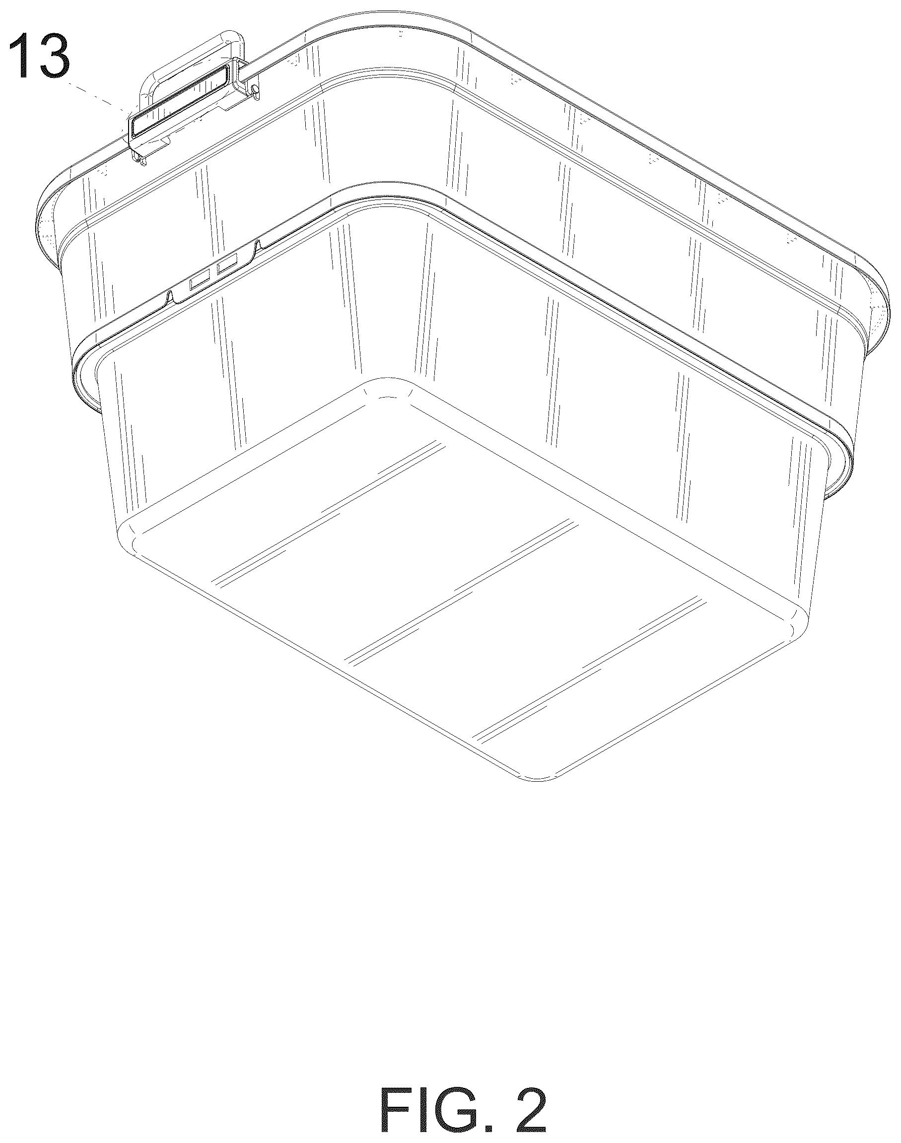 Patent USD1125727 Figure 2 – Cat litter box
