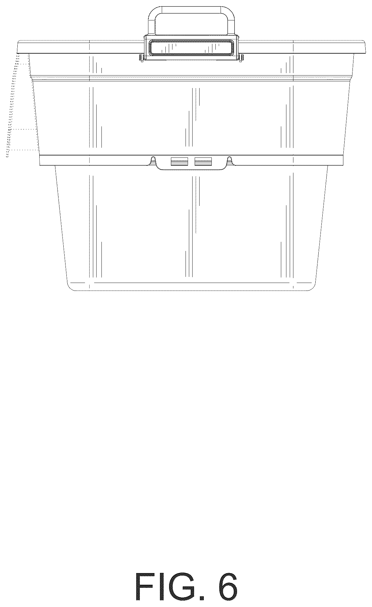 Patent USD1125727 Figure 6 – Cat litter box