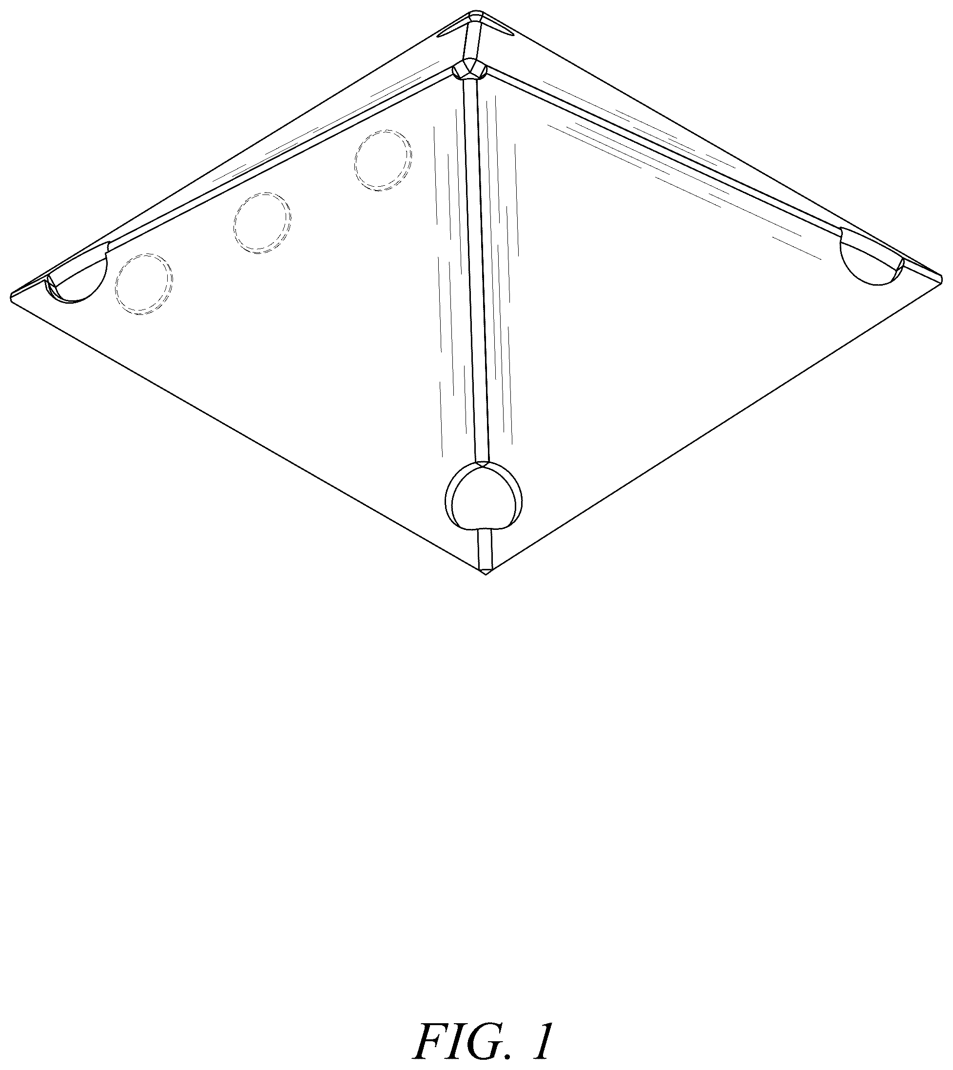 Patent USD1125729 Figure 1 – Cover for a brooder heating plate