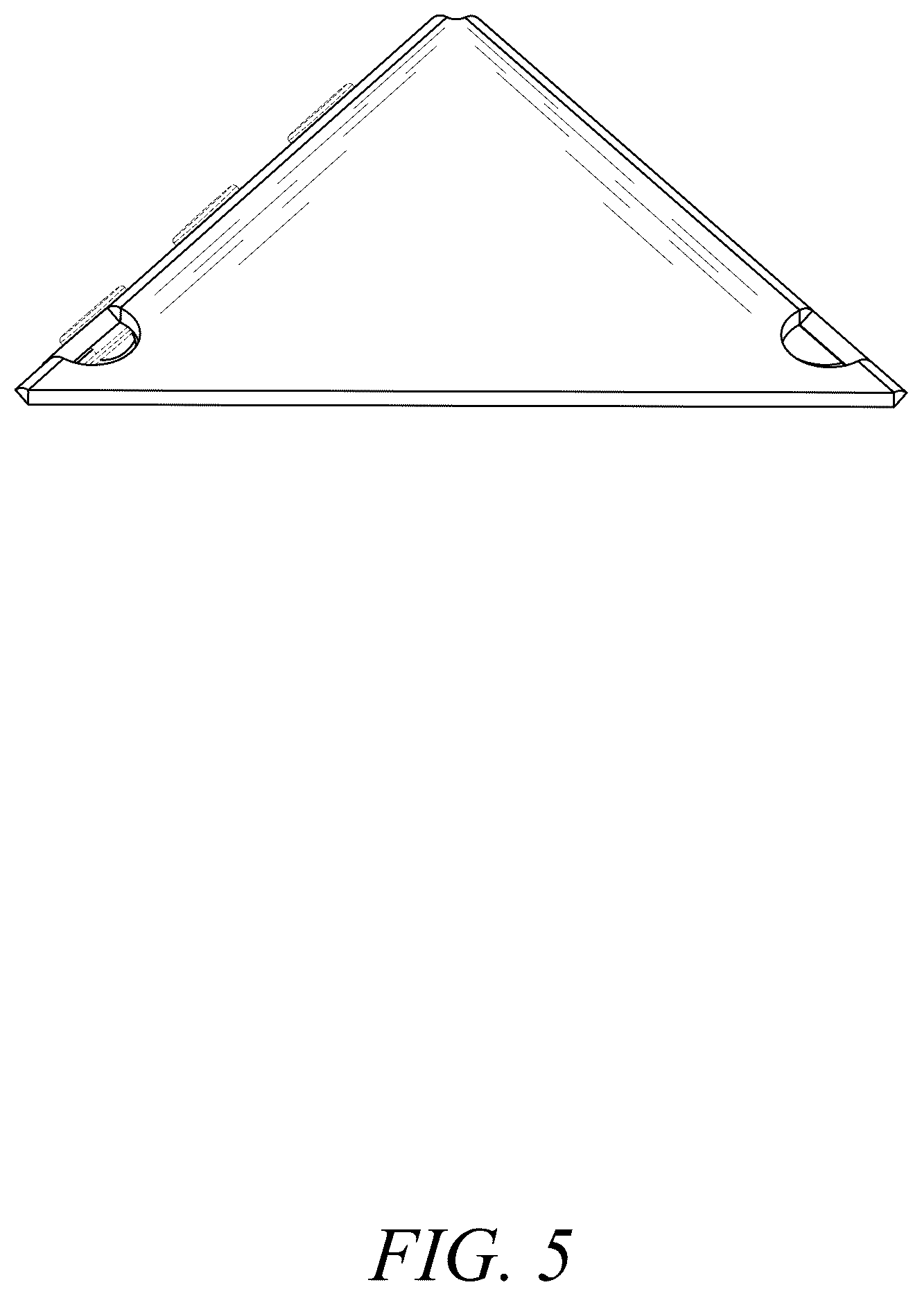 Patent USD1125729 Figure 5 – Cover for a brooder heating plate
