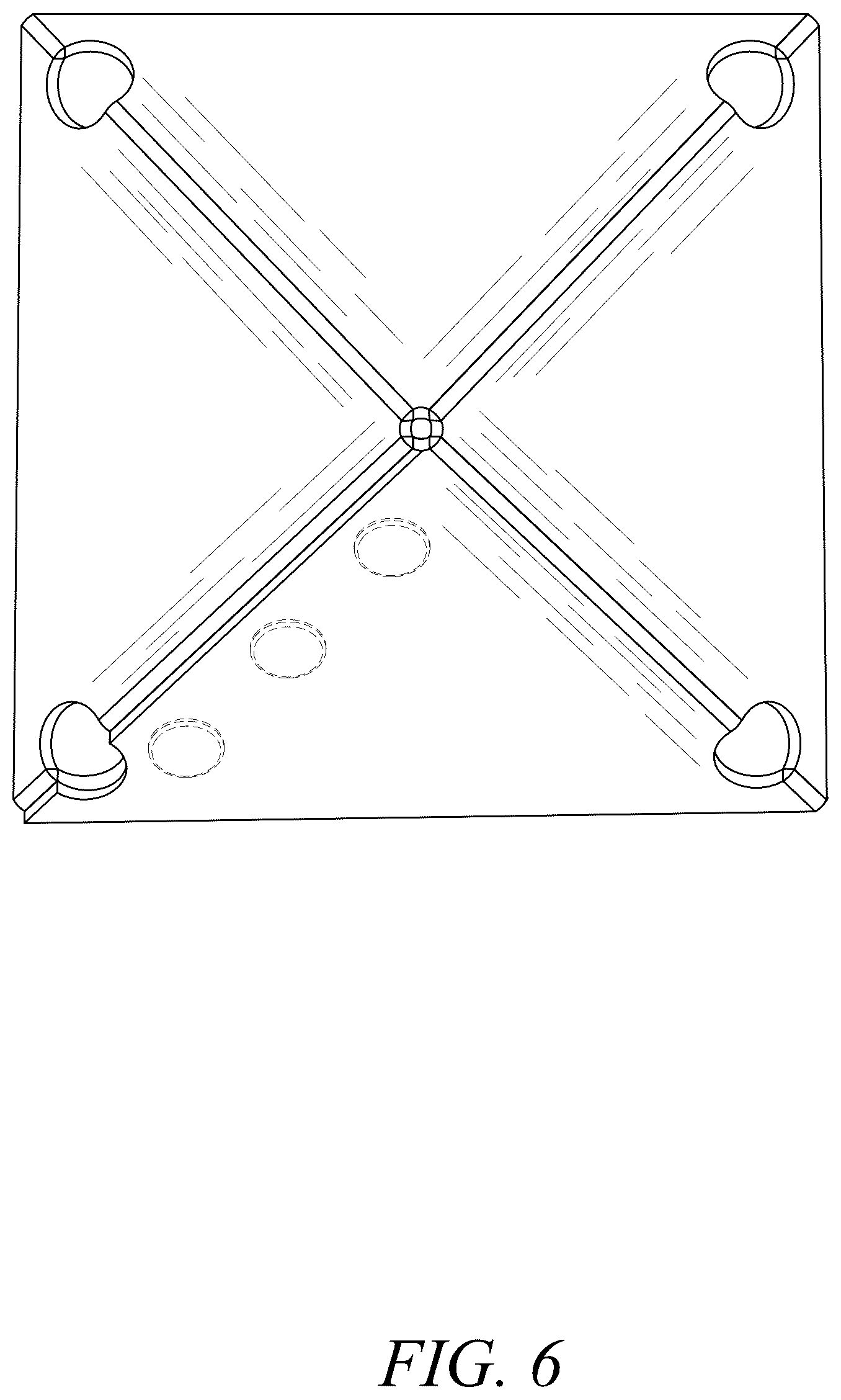 Patent USD1125729 Figure 6 – Cover for a brooder heating plate