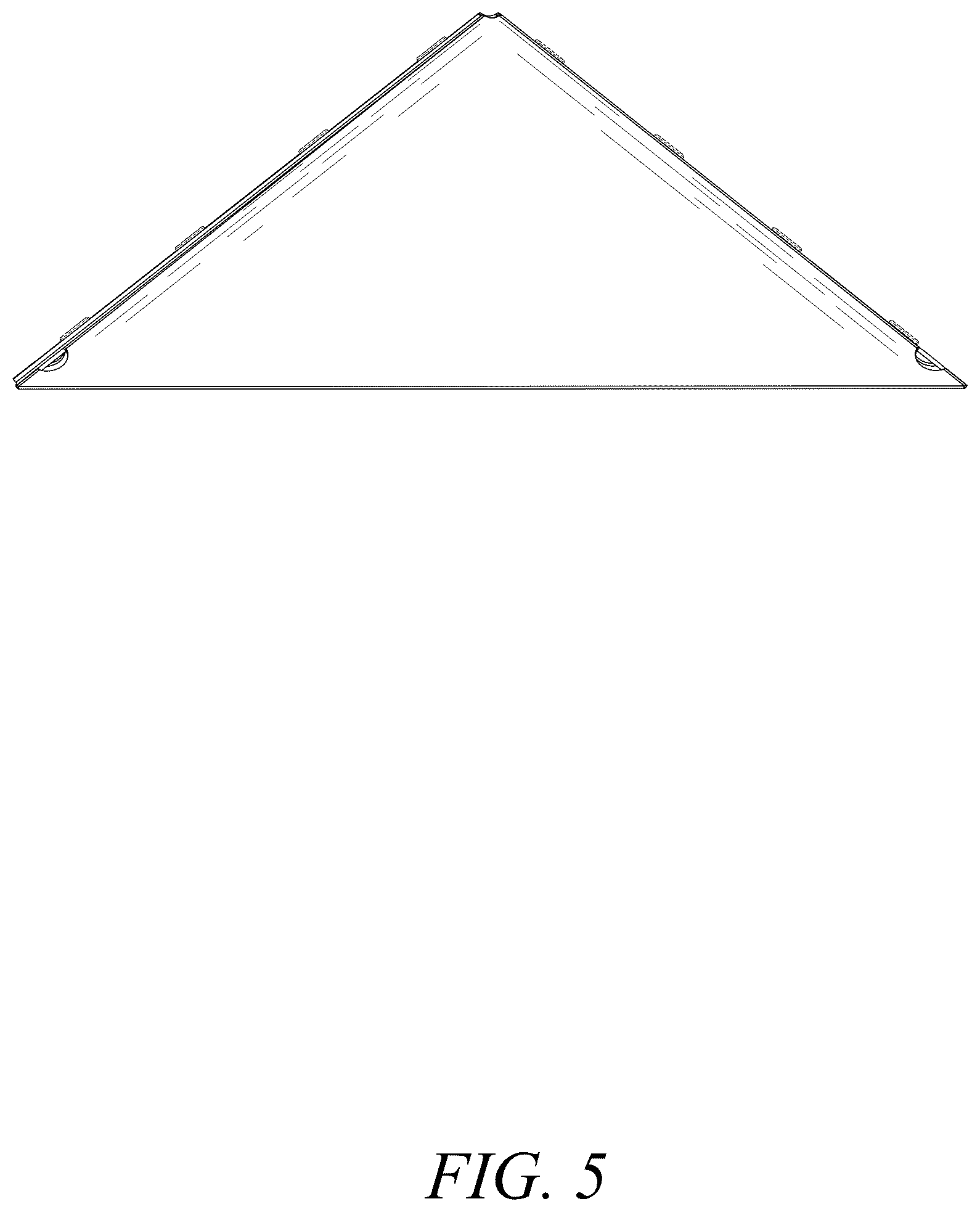 Patent USD1125730 Figure 5 – Cover for a brooder heating plate