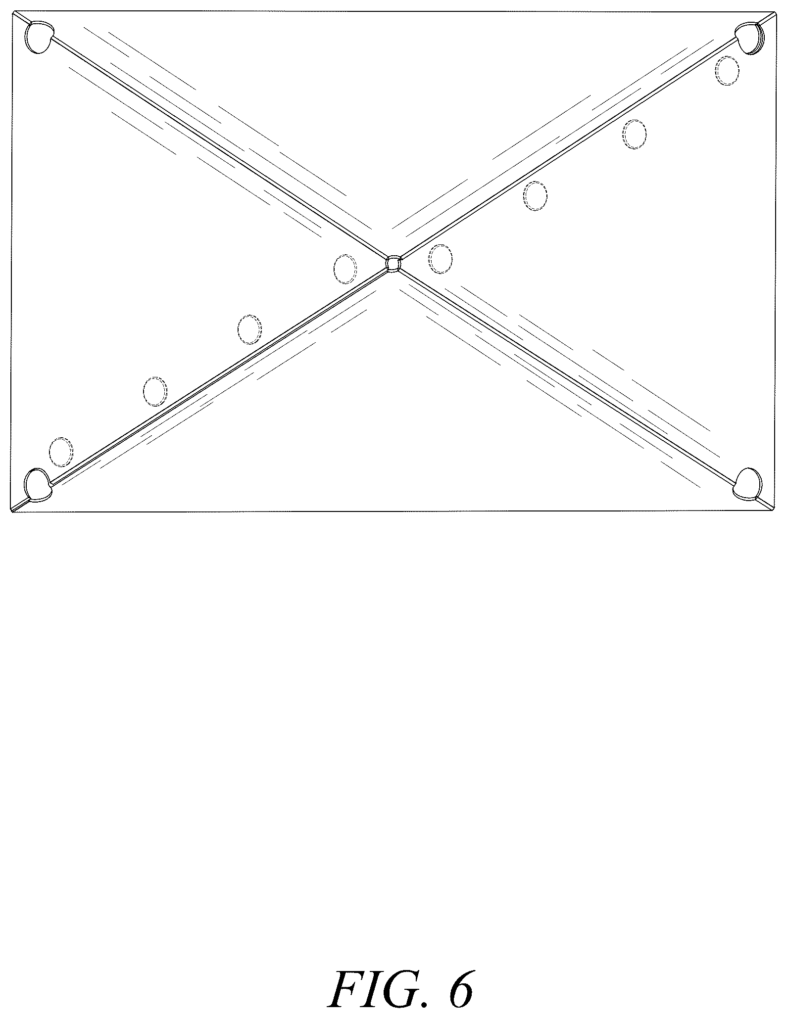 Patent USD1125730 Figure 6 – Cover for a brooder heating plate
