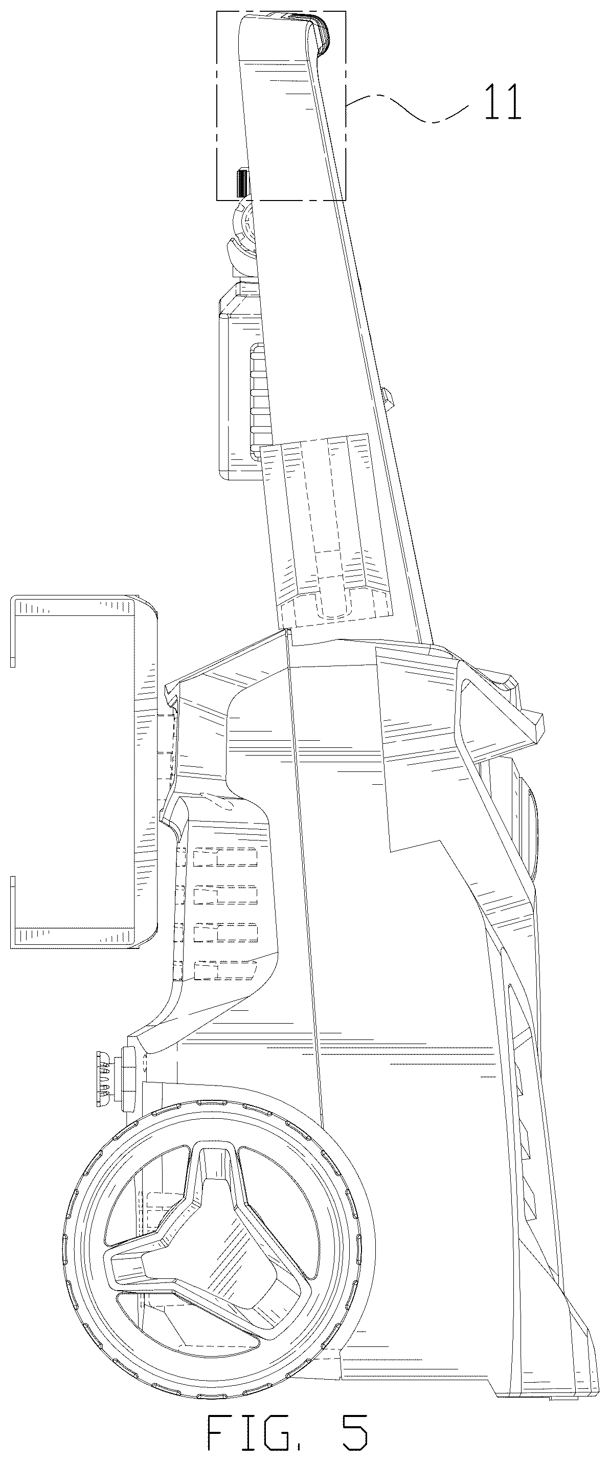 Patent USD1125737 Figure 5 – High-pressure cleaner