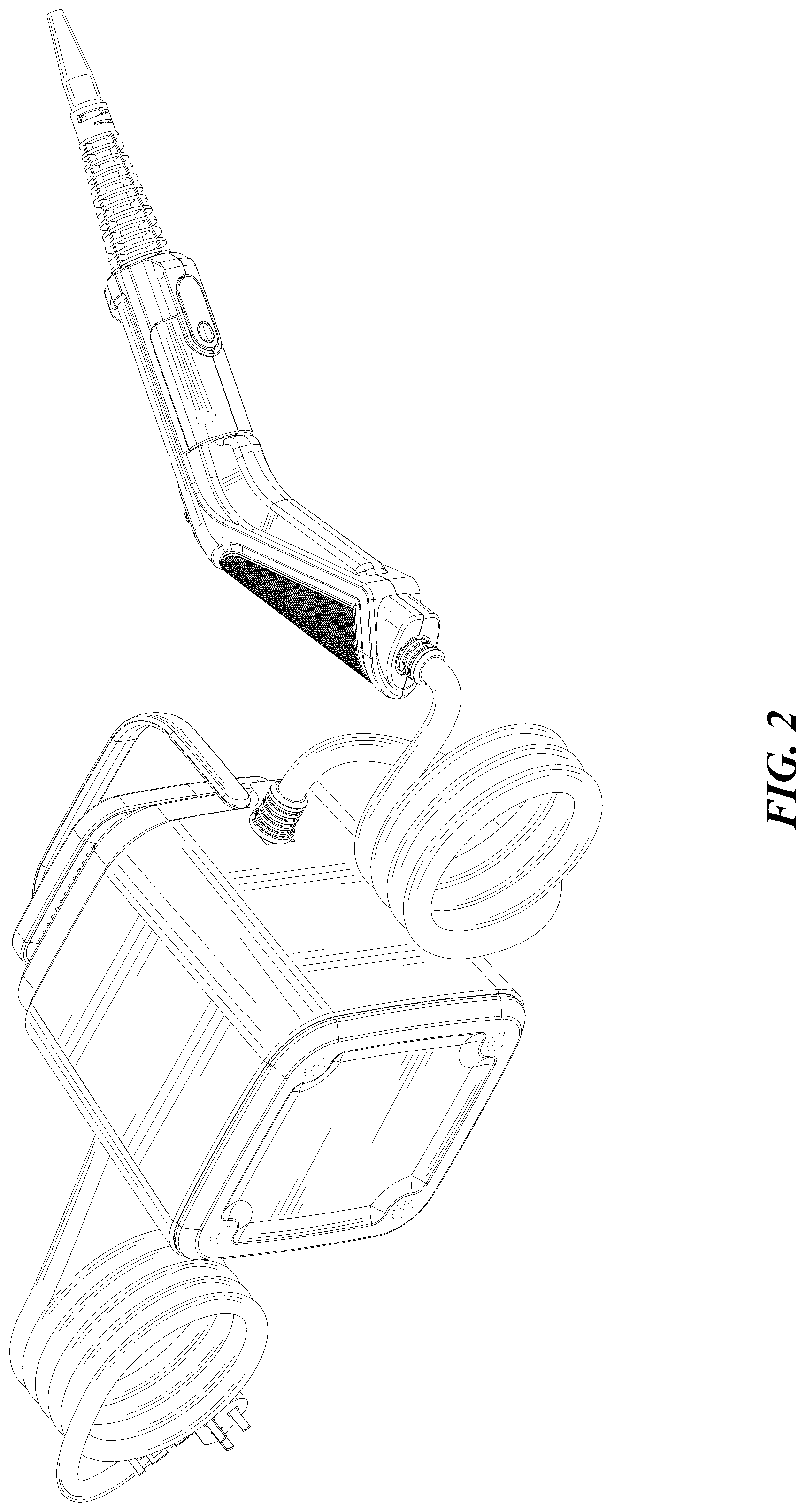 Patent USD1125738 Figure 2 – Steam cleaner