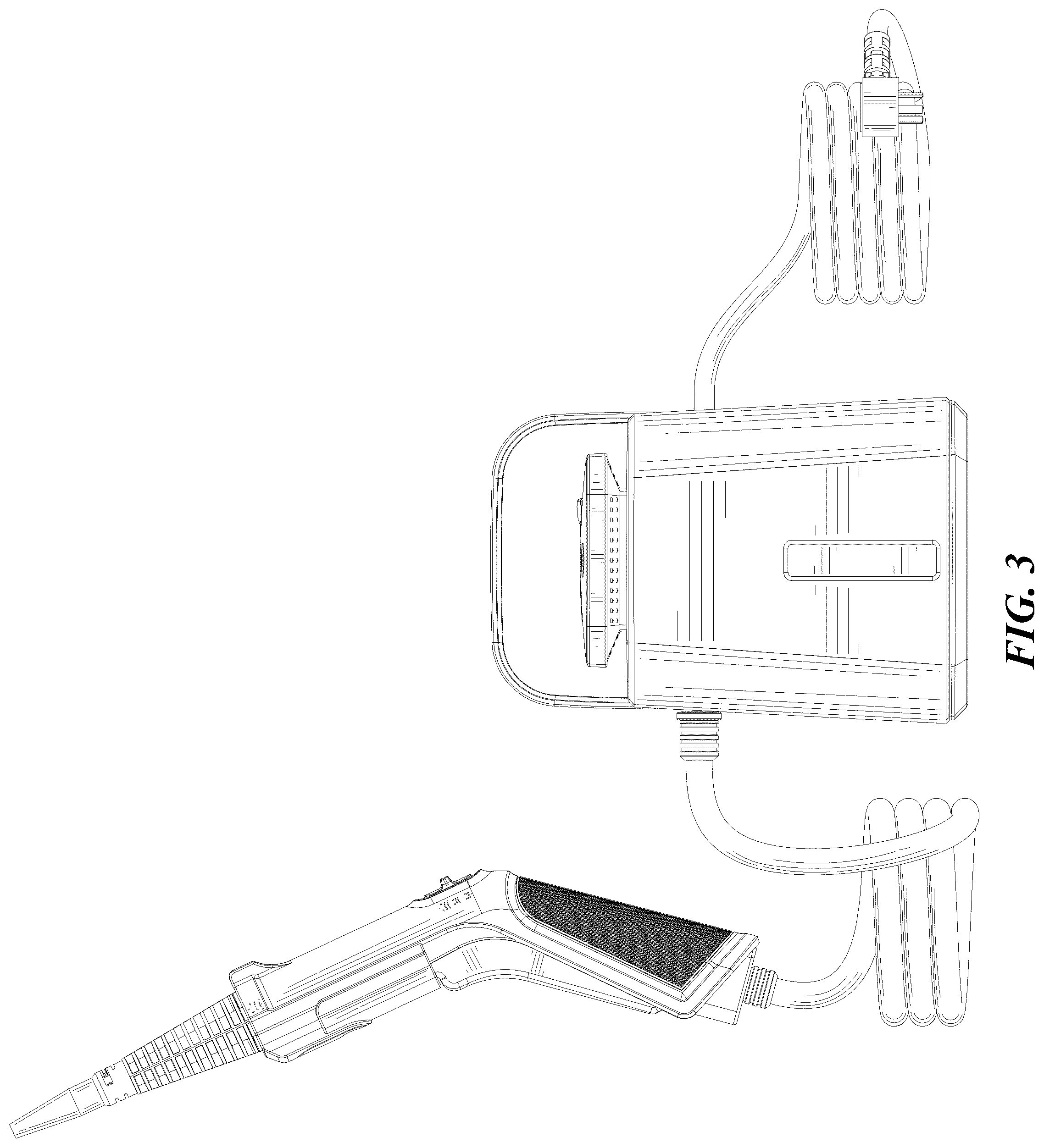 Patent USD1125738 Figure 3 – Steam cleaner