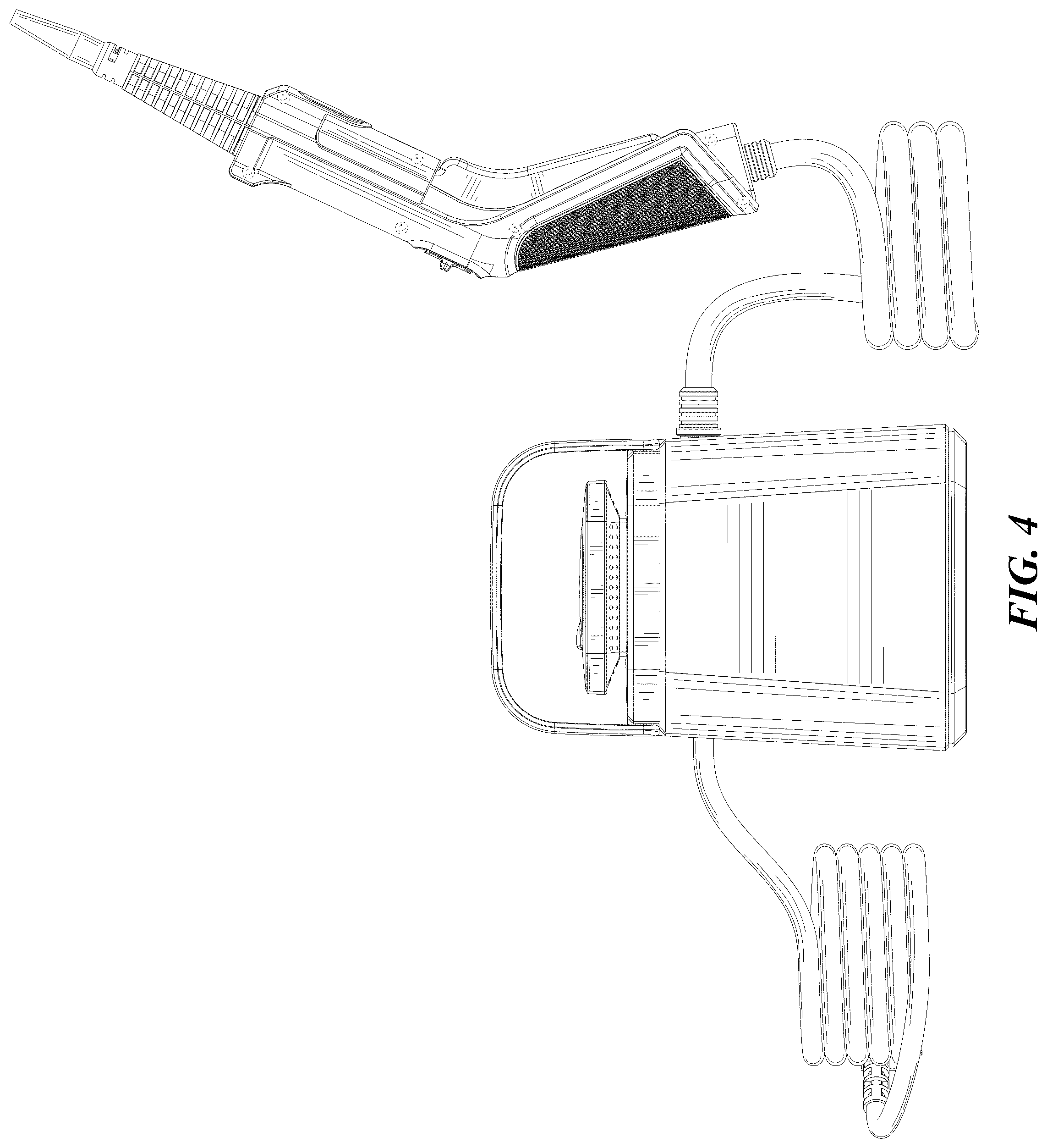 Patent USD1125738 Figure 4 – Steam cleaner