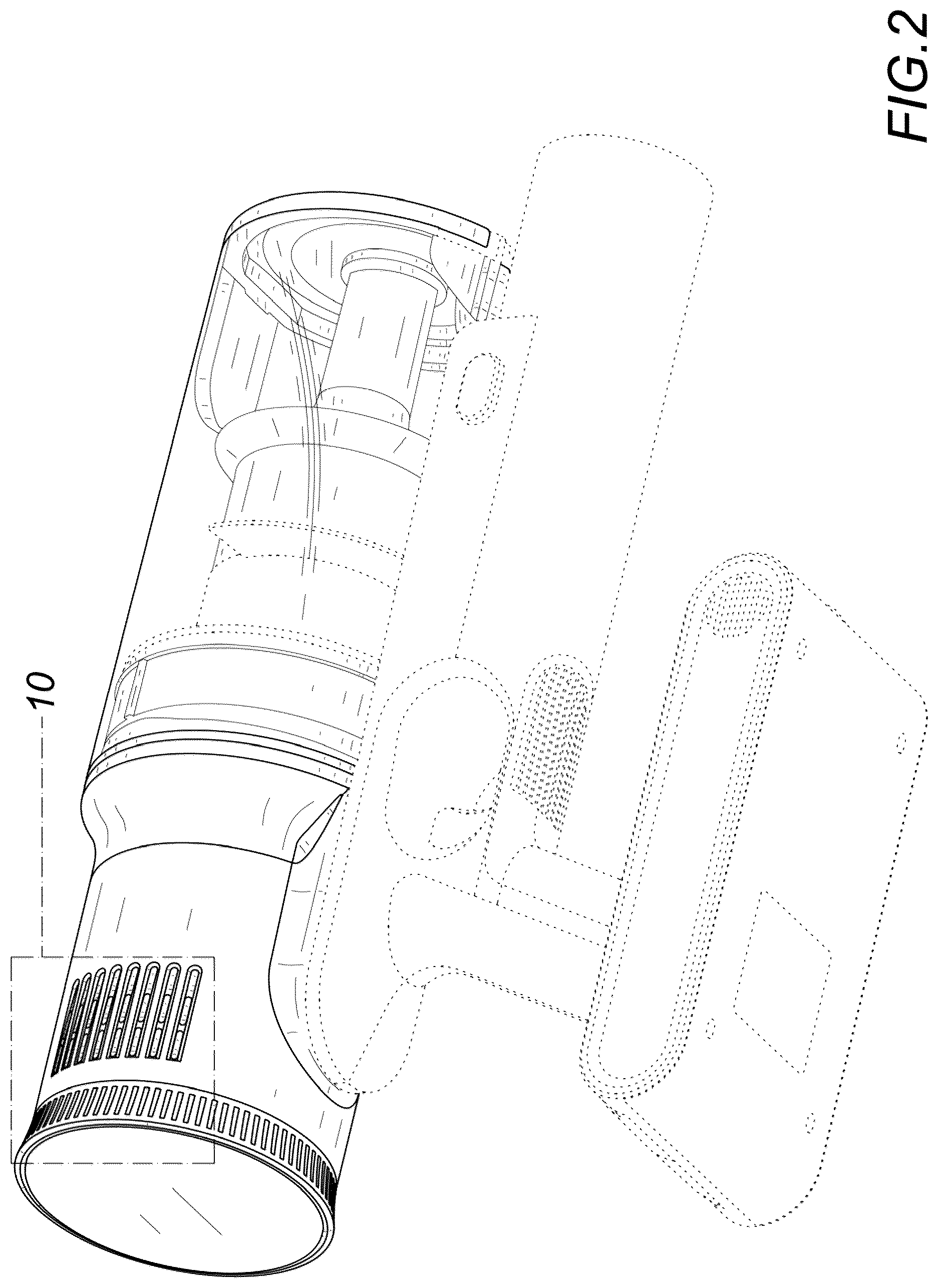 Patent USD1125739 Figure 2 – Handheld vacuum cleaner