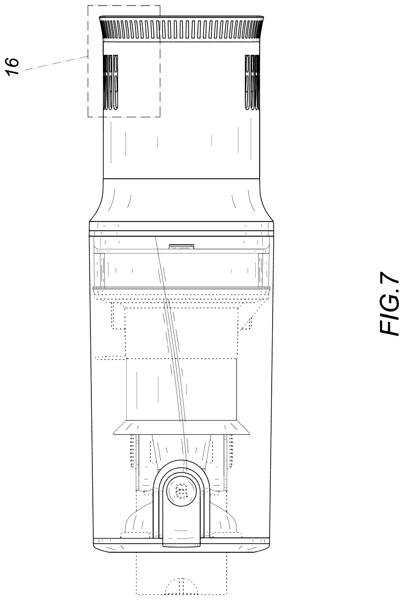 Patent USD1125739 Figure 7 – Handheld vacuum cleaner