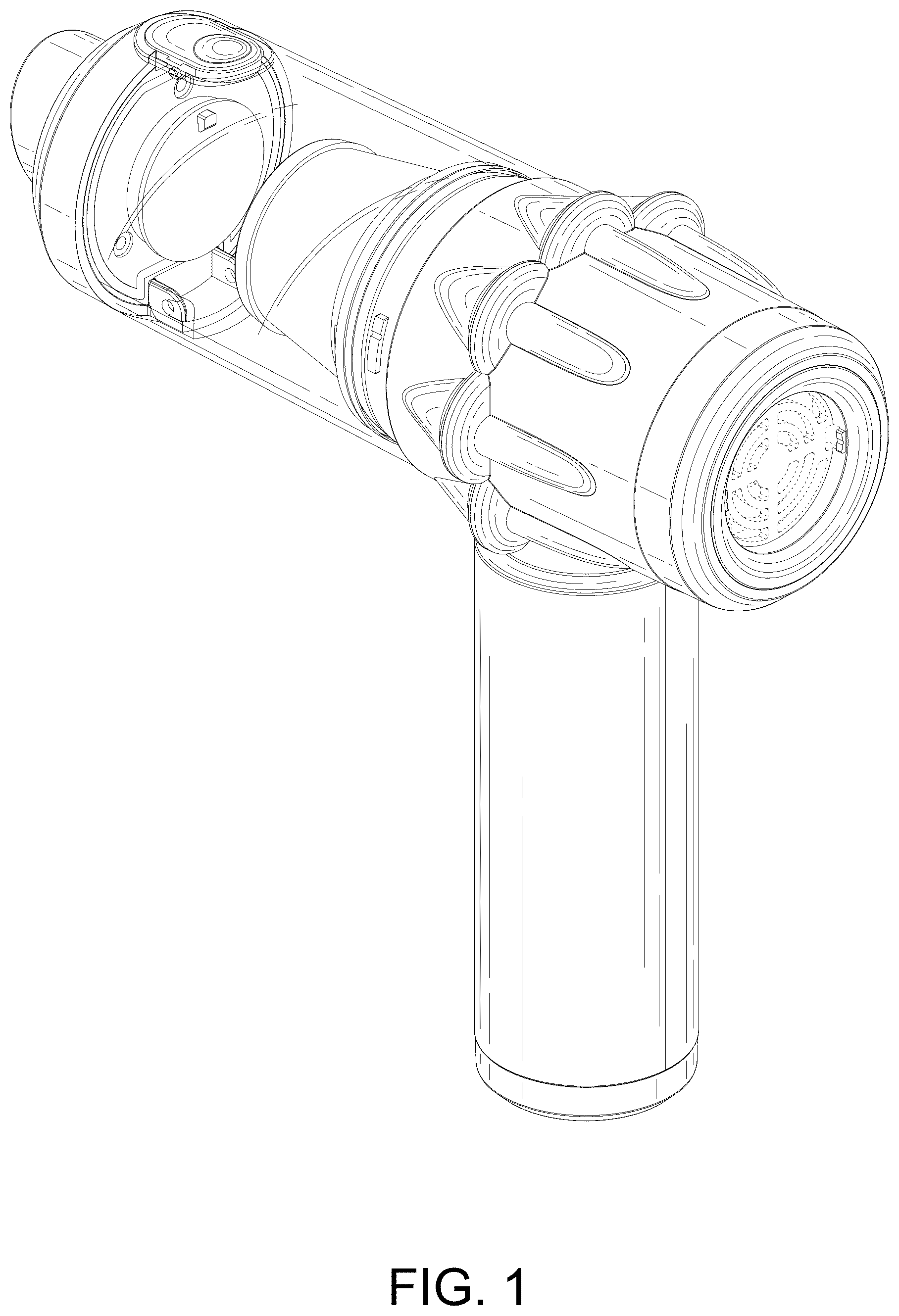 Patent USD1125740 Figure 1 – Portable vacuum cleaner