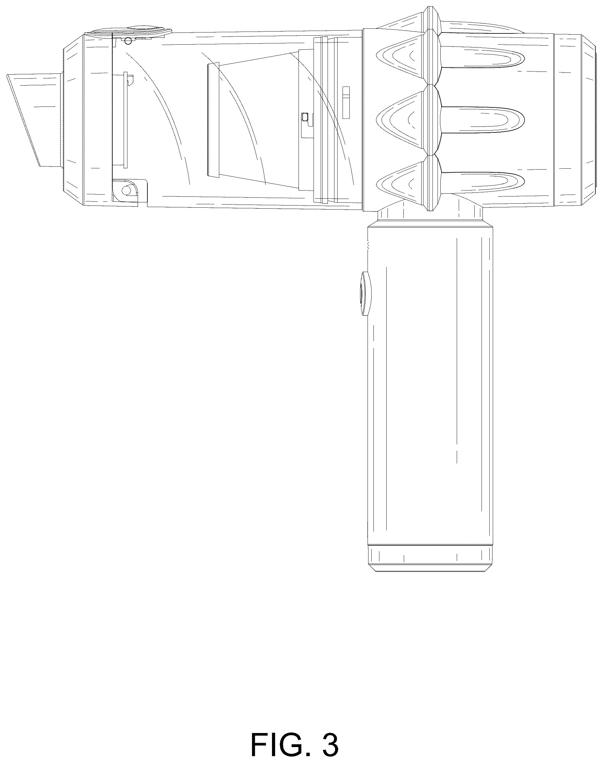 Patent USD1125740 Figure 3 – Portable vacuum cleaner