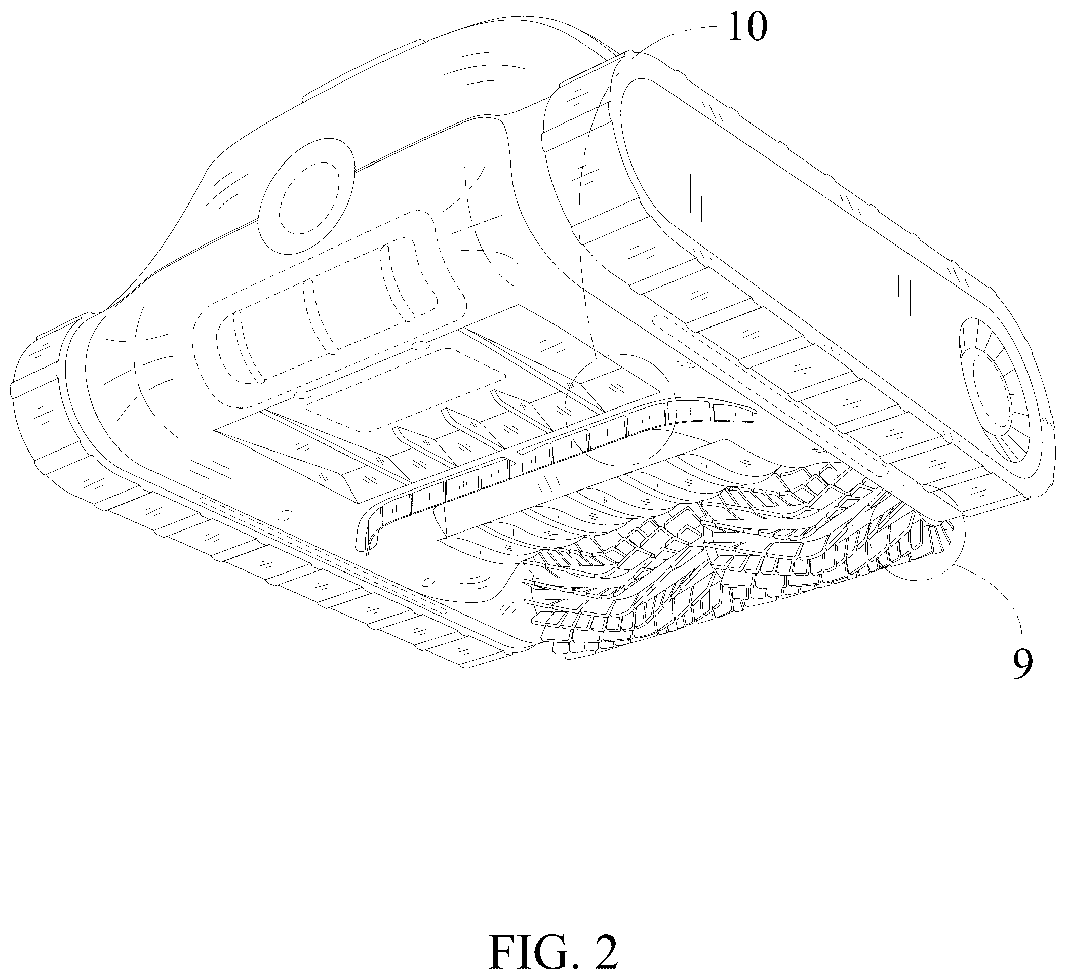 Patent USD1125741 Figure 2 – Swimming pool cleaner