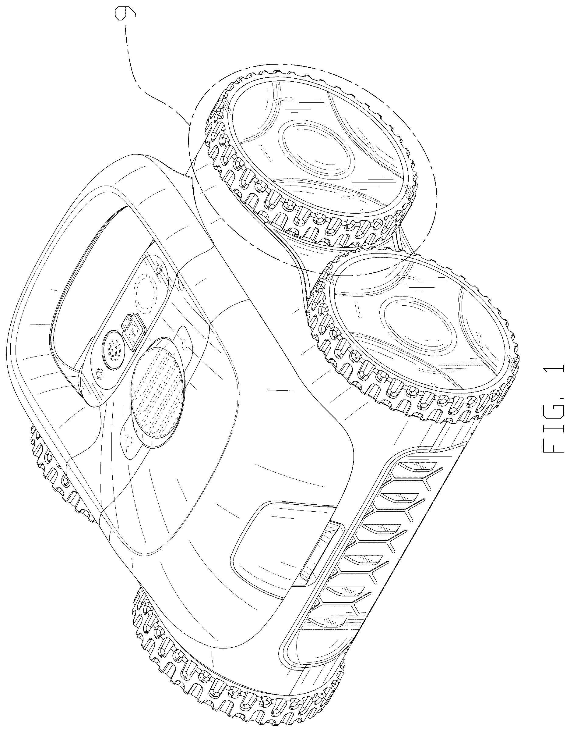 Patent USD1125742 Figure 1 – Cleaning robot