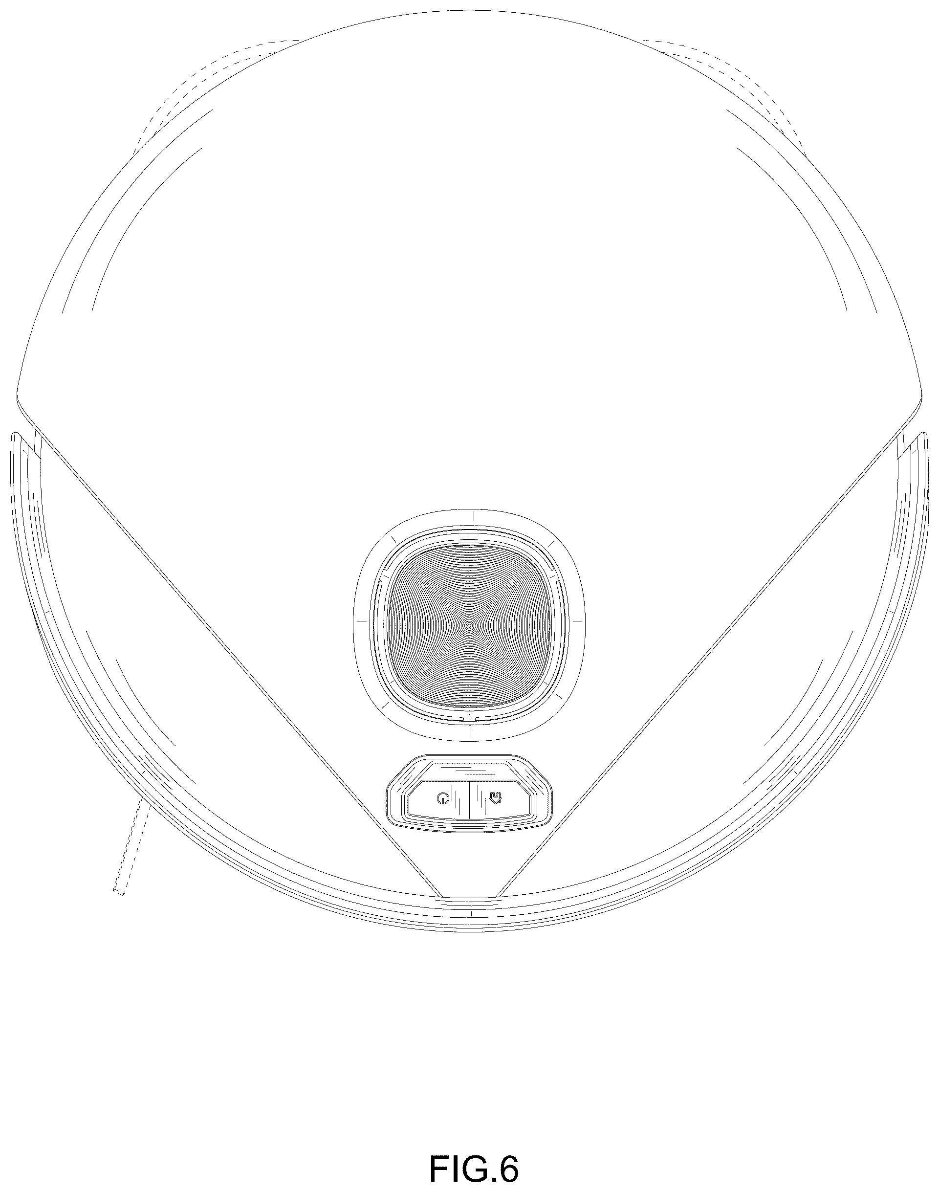 Patent USD1125743 Figure 6 – Robotic vacuum cleaner