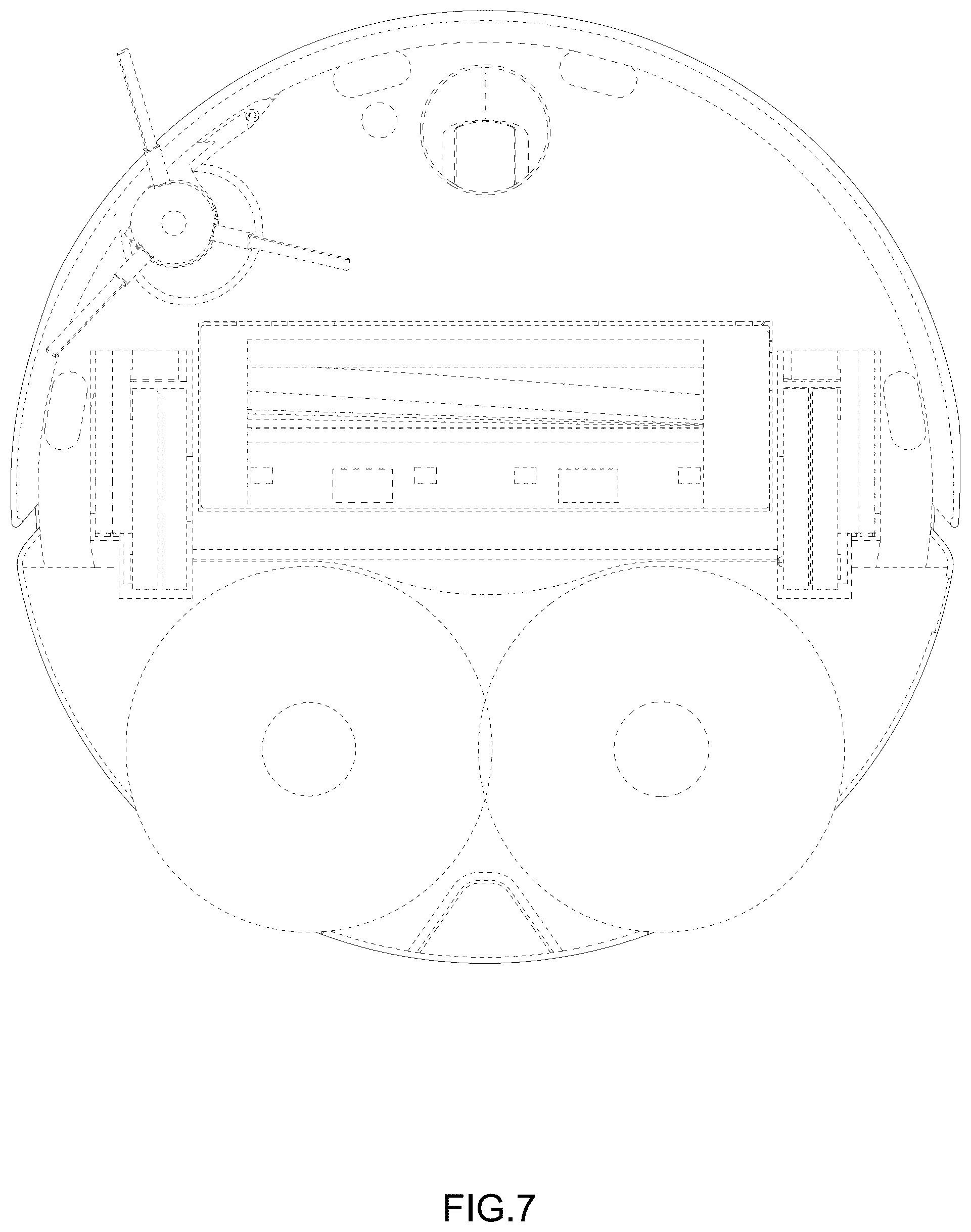 Patent USD1125743 Figure 7 – Robotic vacuum cleaner