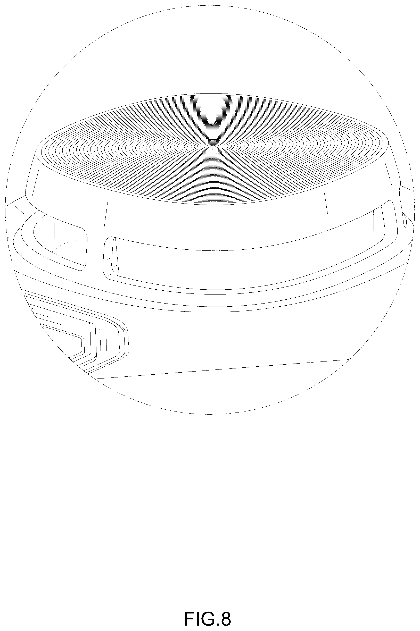 Patent USD1125743 Figure 8 – Robotic vacuum cleaner