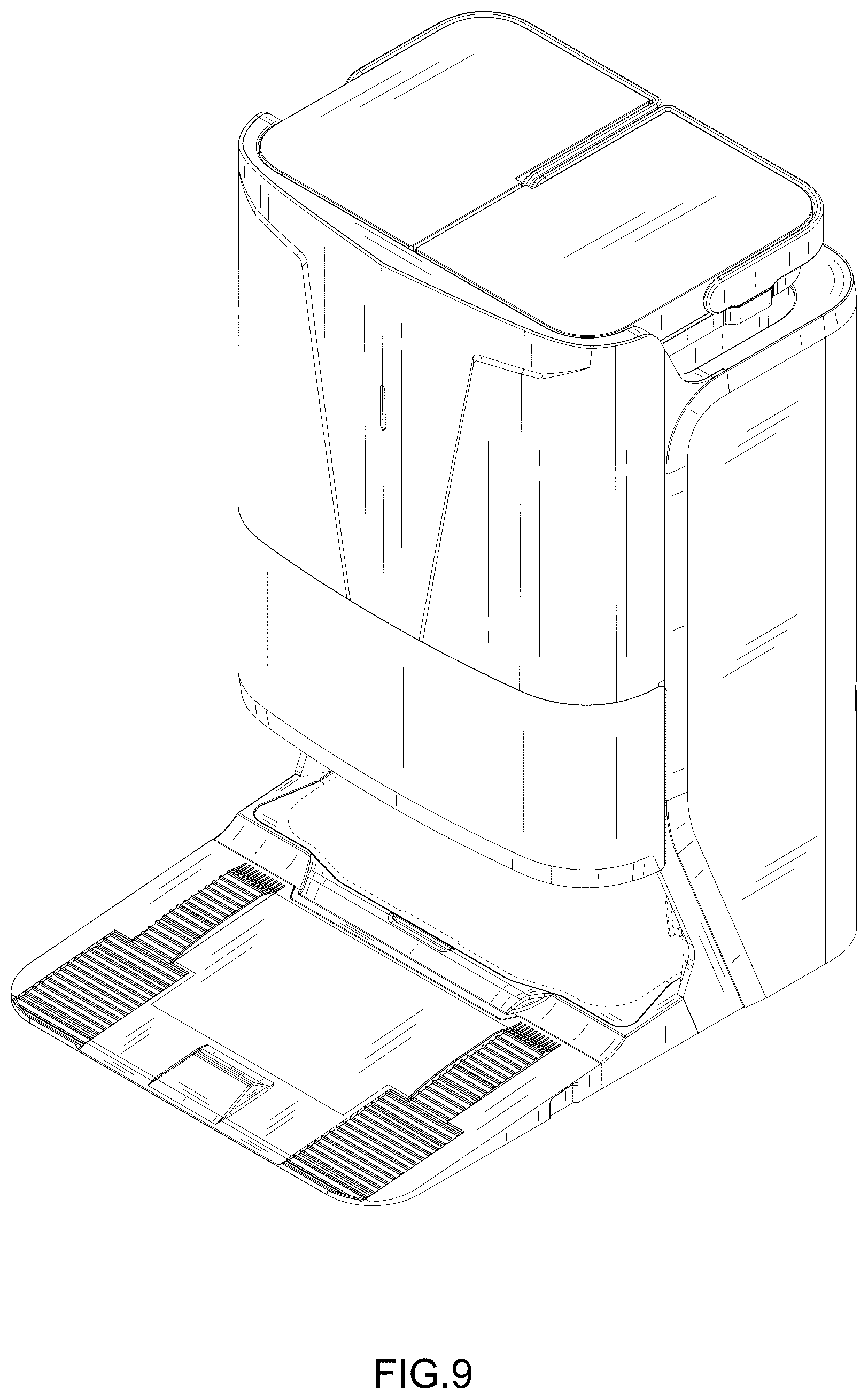 Patent USD1125743 Figure 9 – Robotic vacuum cleaner