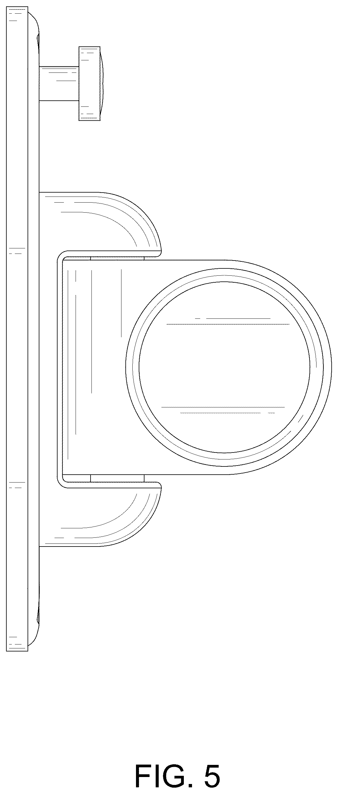 Patent USD1125744 Figure 5 – Clothes drying rod mount