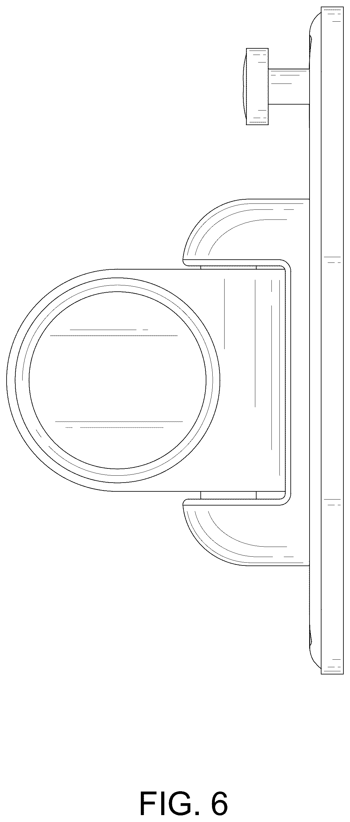 Patent USD1125744 Figure 6 – Clothes drying rod mount