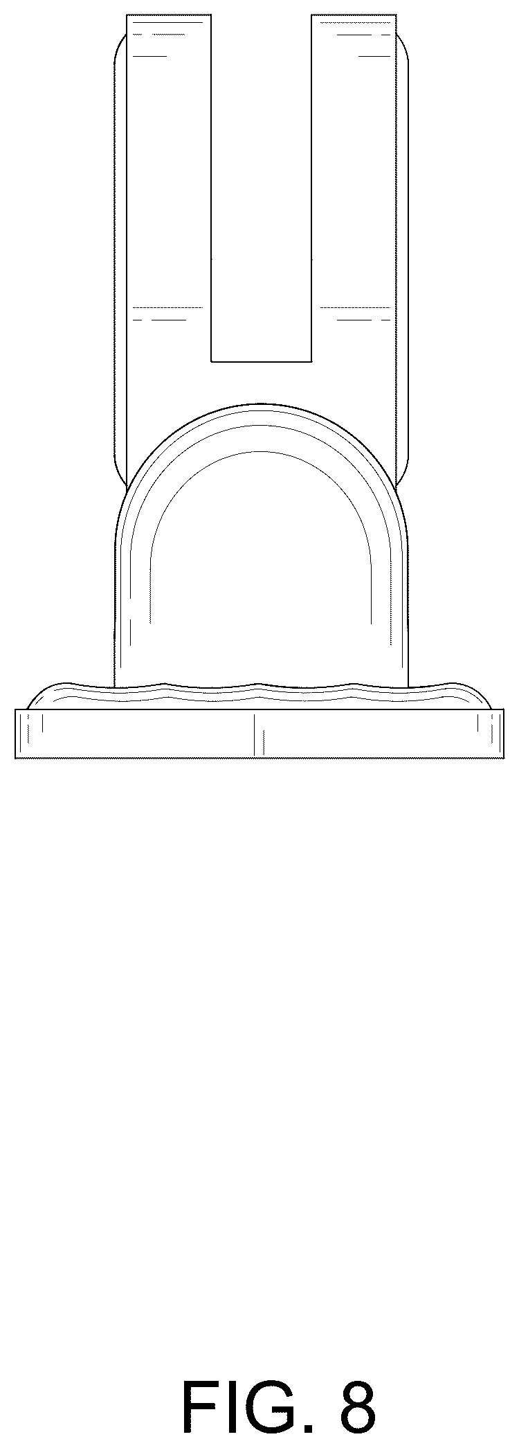 Patent USD1125744 Figure 8 – Clothes drying rod mount