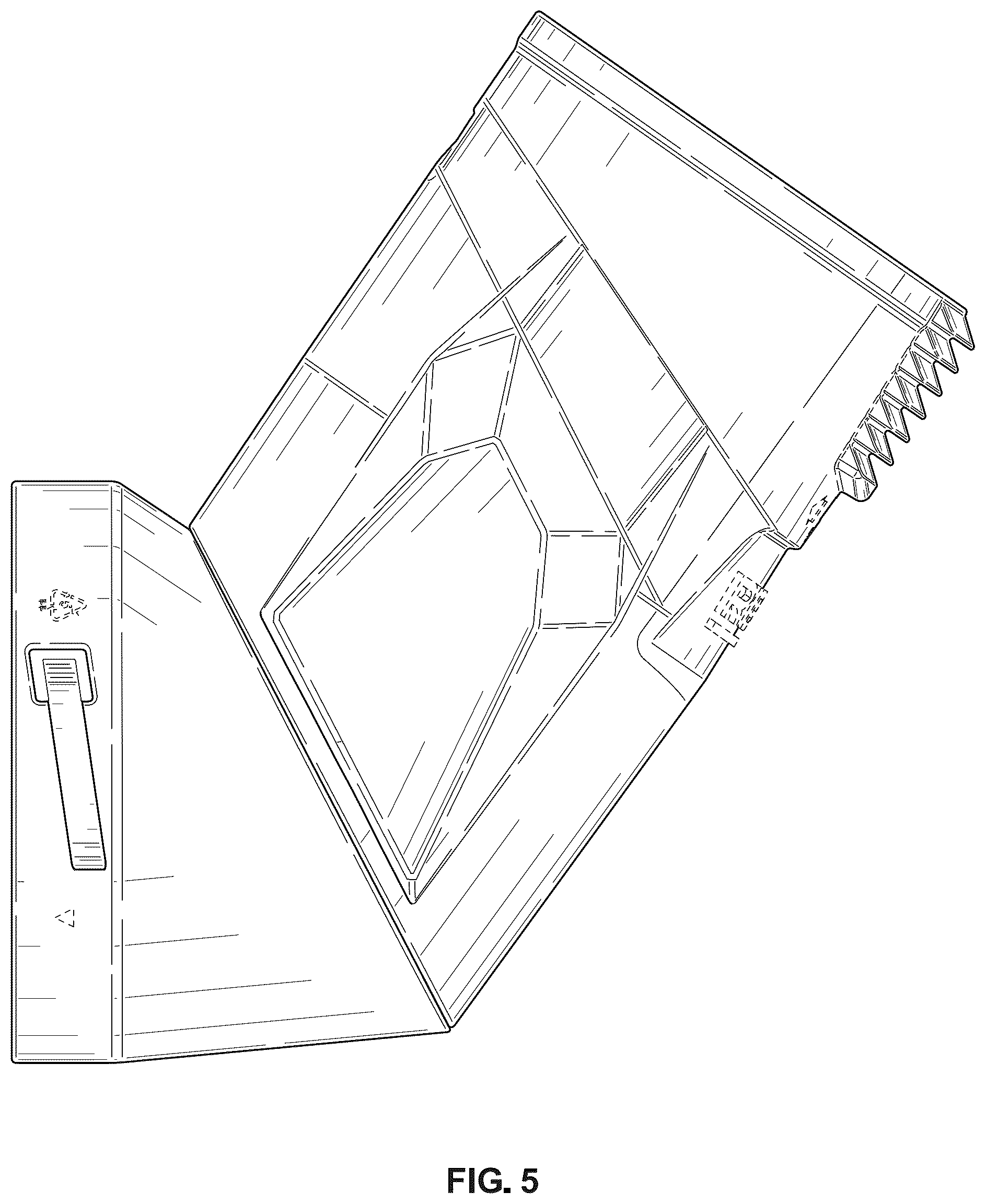 Patent USD1125747 Figure 5 – Vacuum cleaner accessory tool