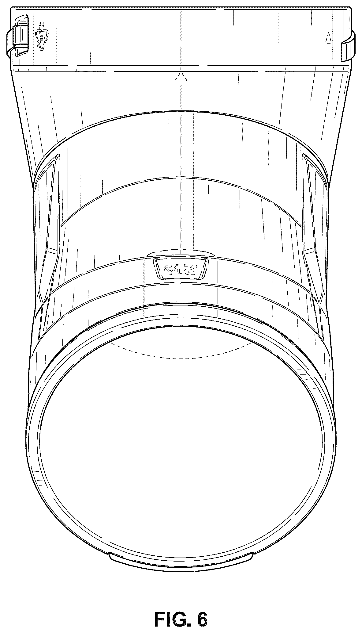 Patent USD1125747 Figure 6 – Vacuum cleaner accessory tool