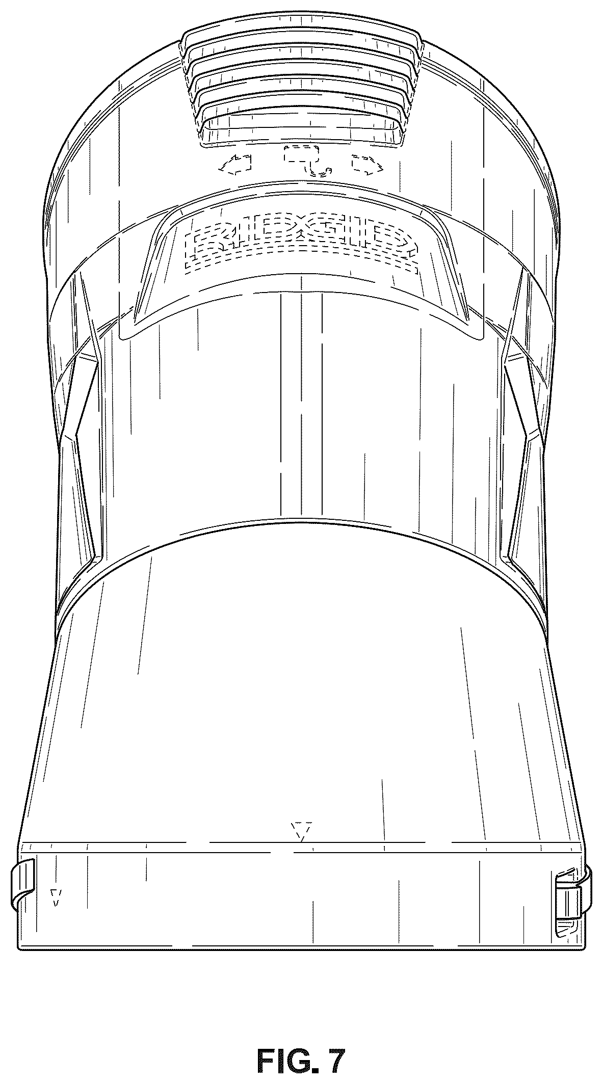 Patent USD1125747 Figure 7 – Vacuum cleaner accessory tool