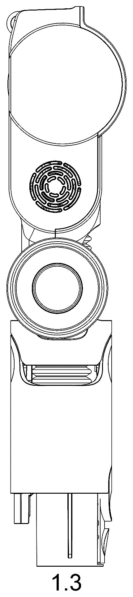 Patent USD1125748 Figure 3 – Head for vacuum cleaner