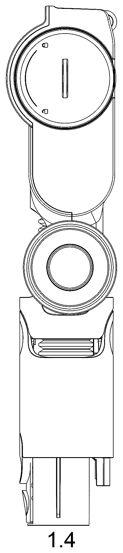Patent USD1125748 Figure 4 – Head for vacuum cleaner