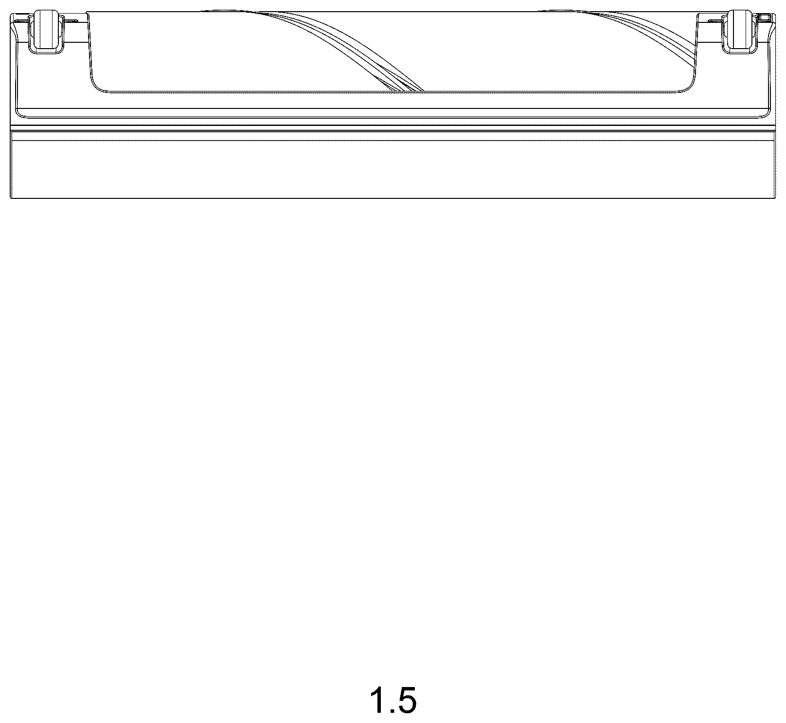 Patent USD1125748 Figure 5 – Head for vacuum cleaner