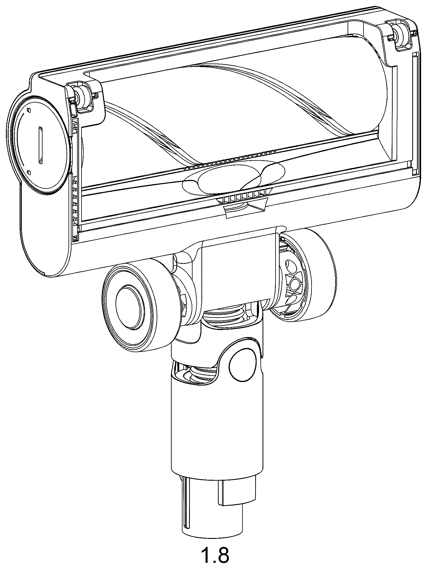 Patent USD1125748 Figure 8 – Head for vacuum cleaner