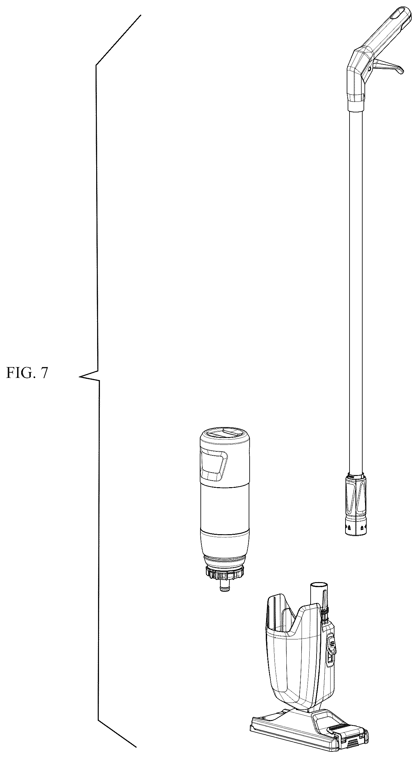 Patent USD1125749 Figure 7 – Fluid applicator