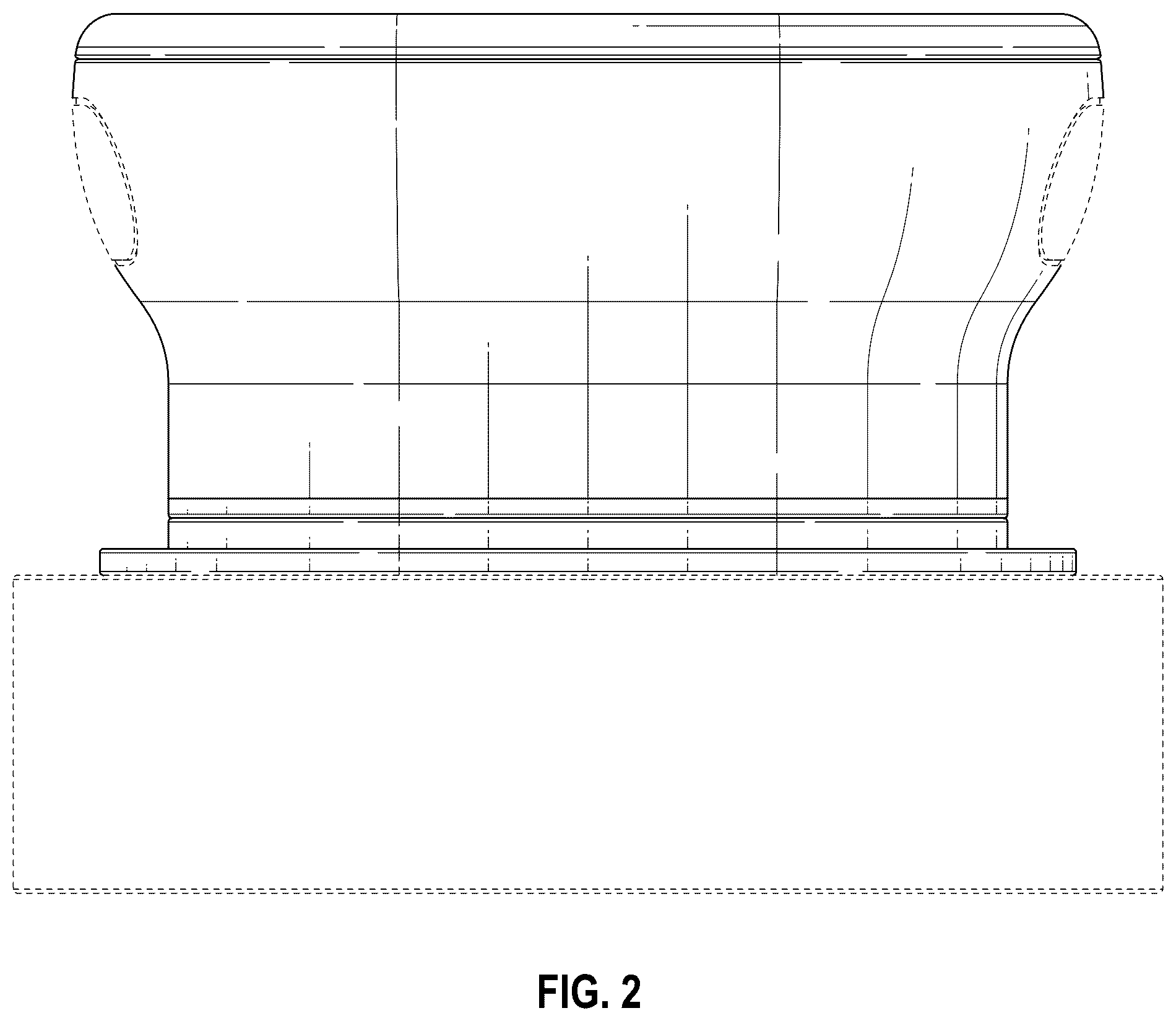 Patent USD1125750 Figure 2 – Scrubber