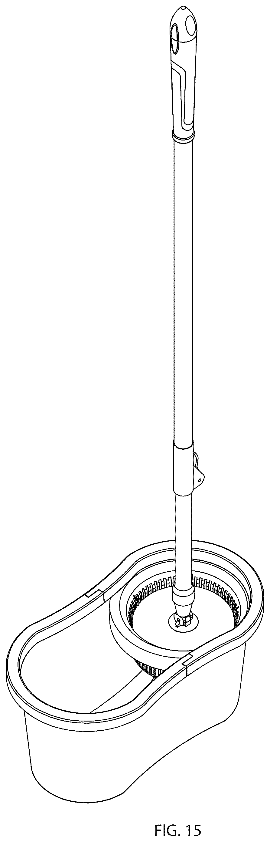 Patent USD1125751 Figure 15 – Mop and bucket set