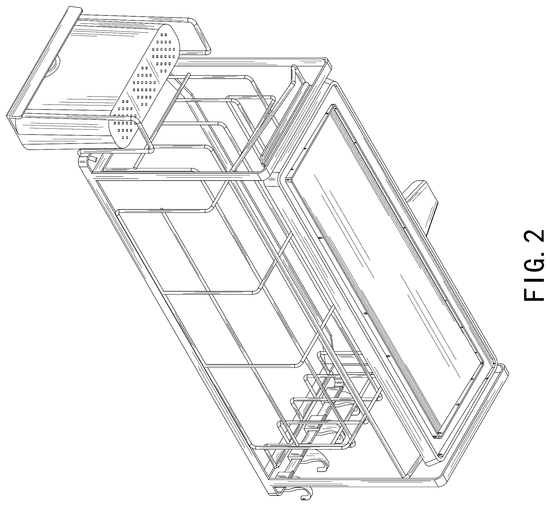 Patent USD1125752 Figure 2 – Dish drainer