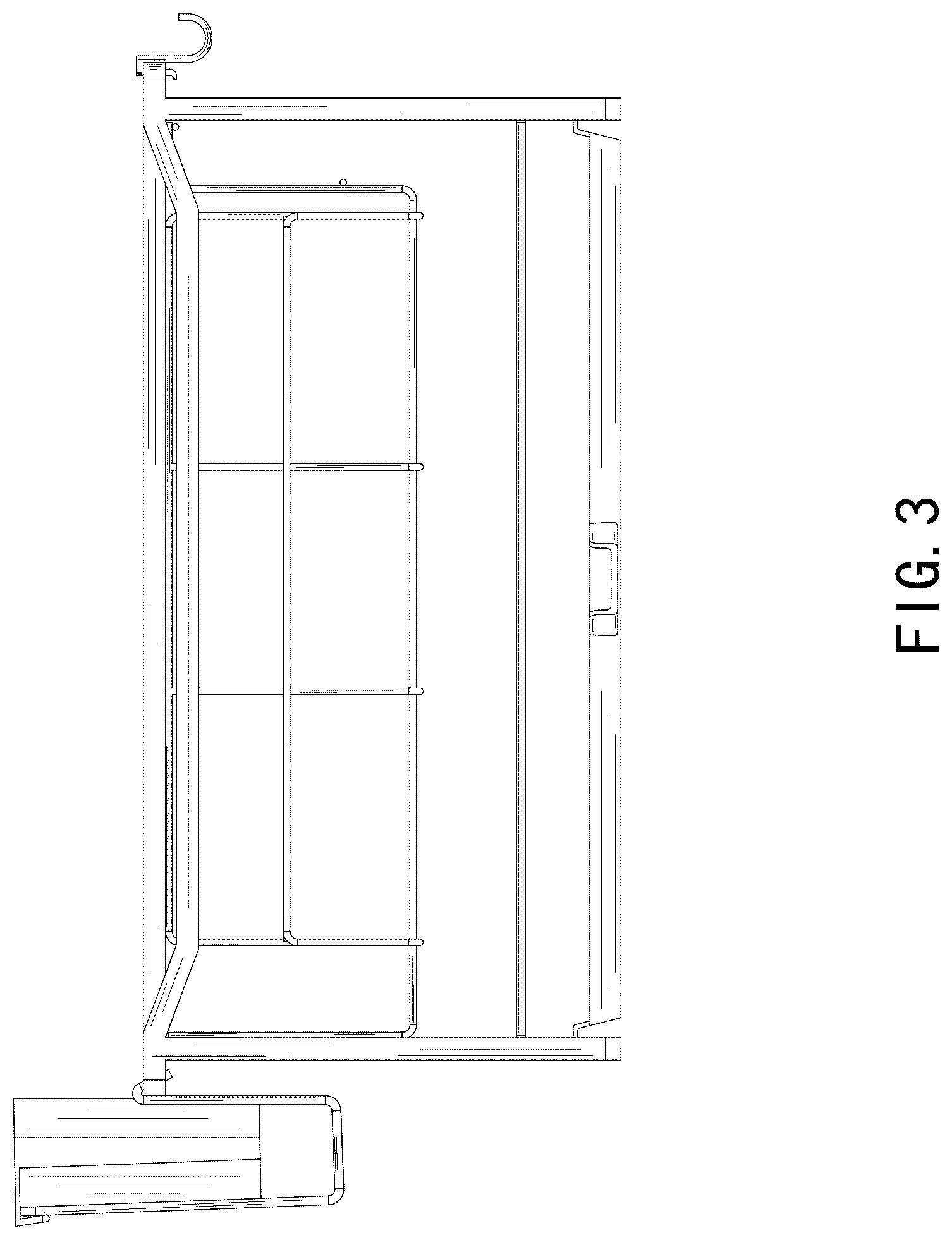 Patent USD1125752 Figure 3 – Dish drainer