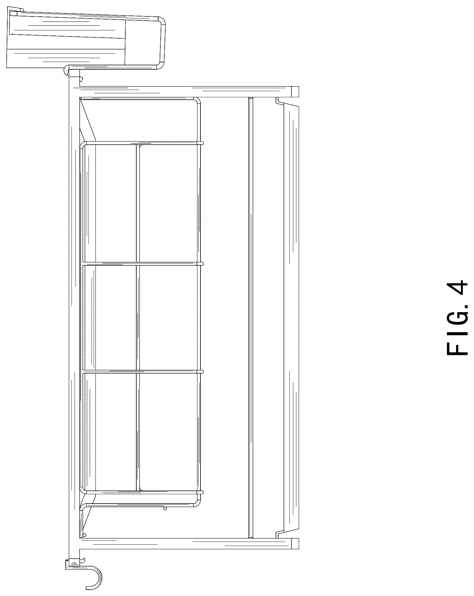 Patent USD1125752 Figure 4 – Dish drainer