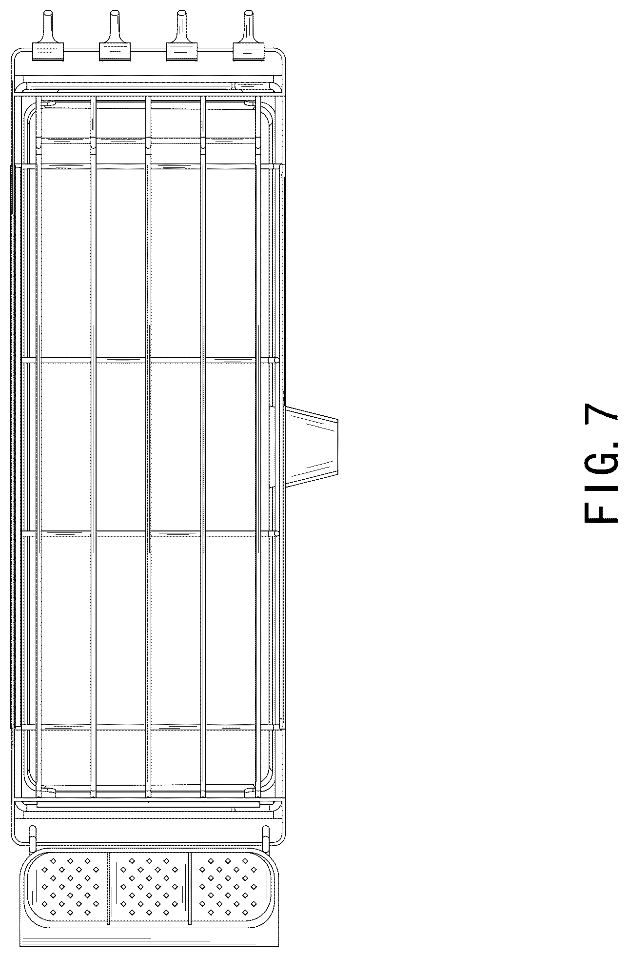 Patent USD1125752 Figure 7 – Dish drainer