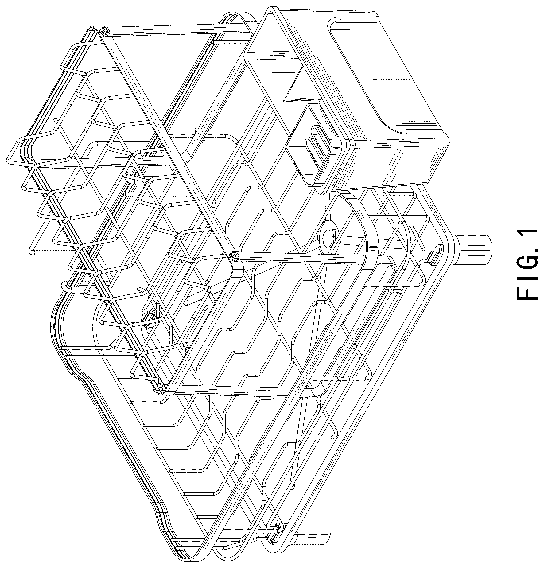 Patent USD1125753 Figure 1 – Dish drainer