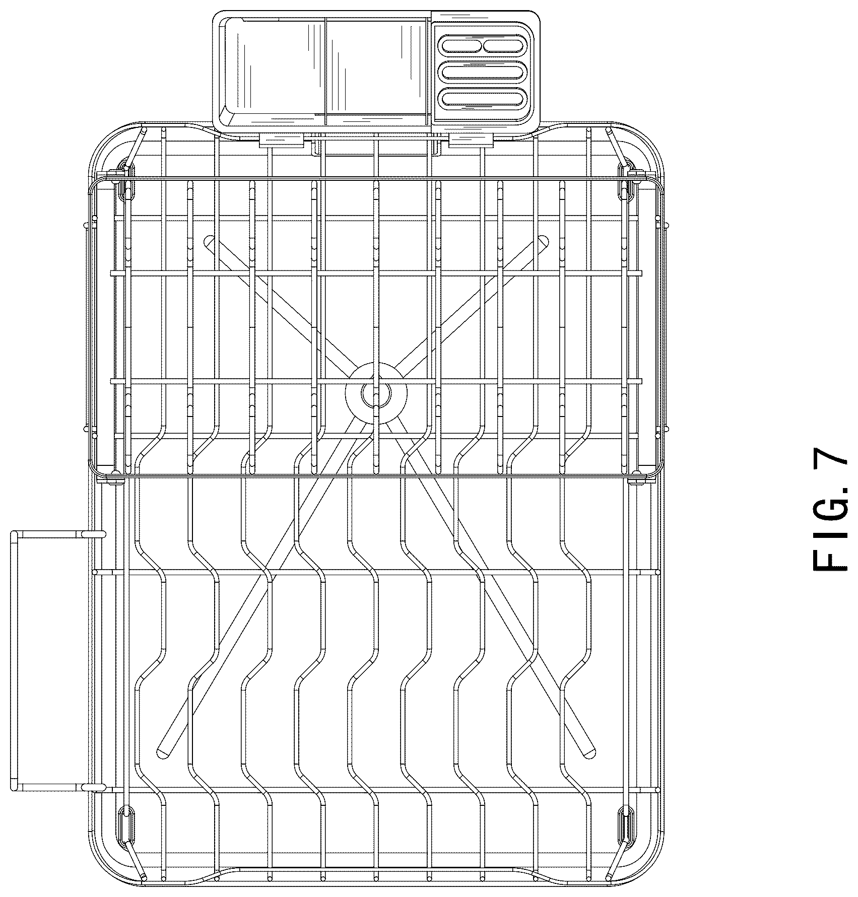 Patent USD1125753 Figure 7 – Dish drainer